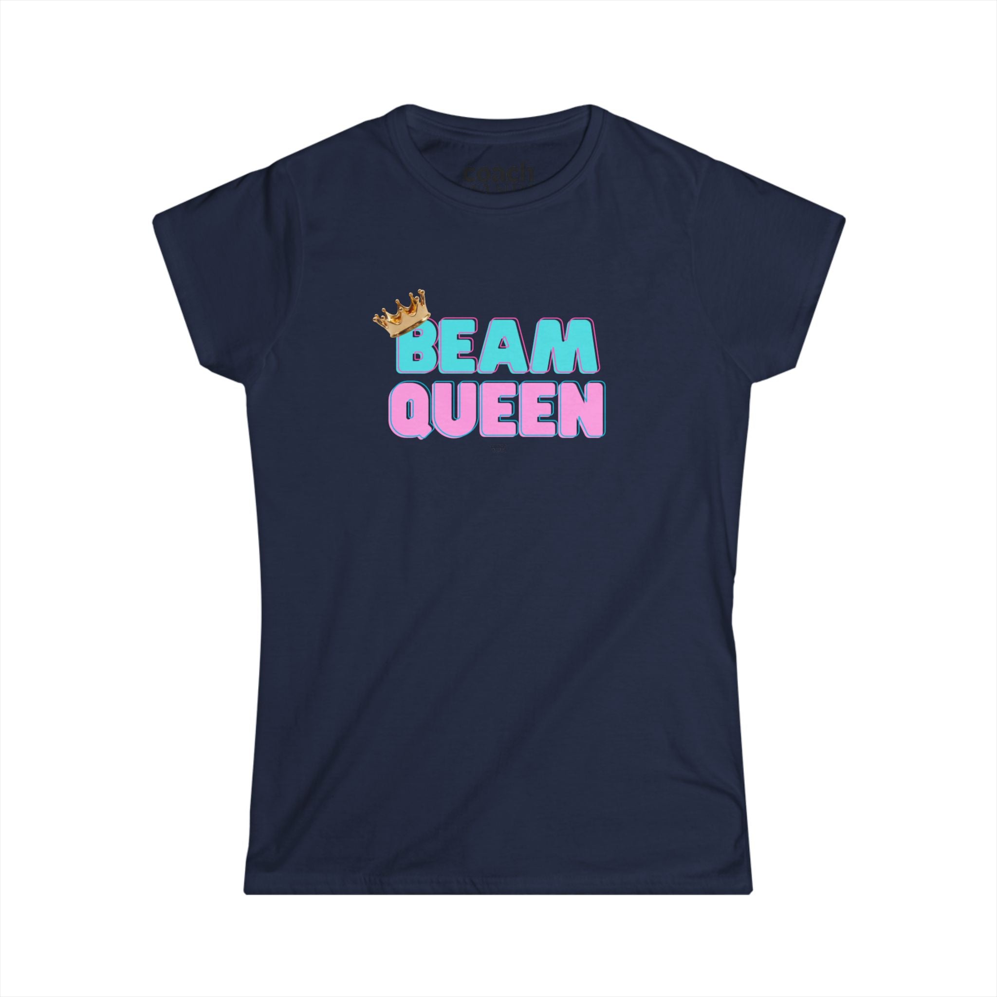 Beam Queen T-Shirt - Aqua/Pink