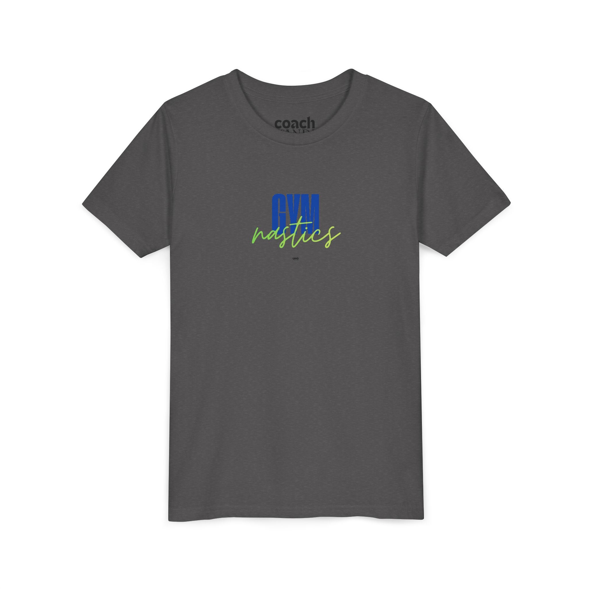 GYMnastics Short Sleeve Tee - Blue/Lime (Youth)