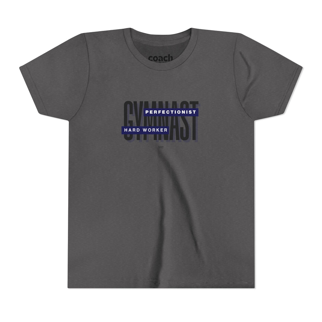 Gymnast Hard Worker Tshirt - Navy (Youth)