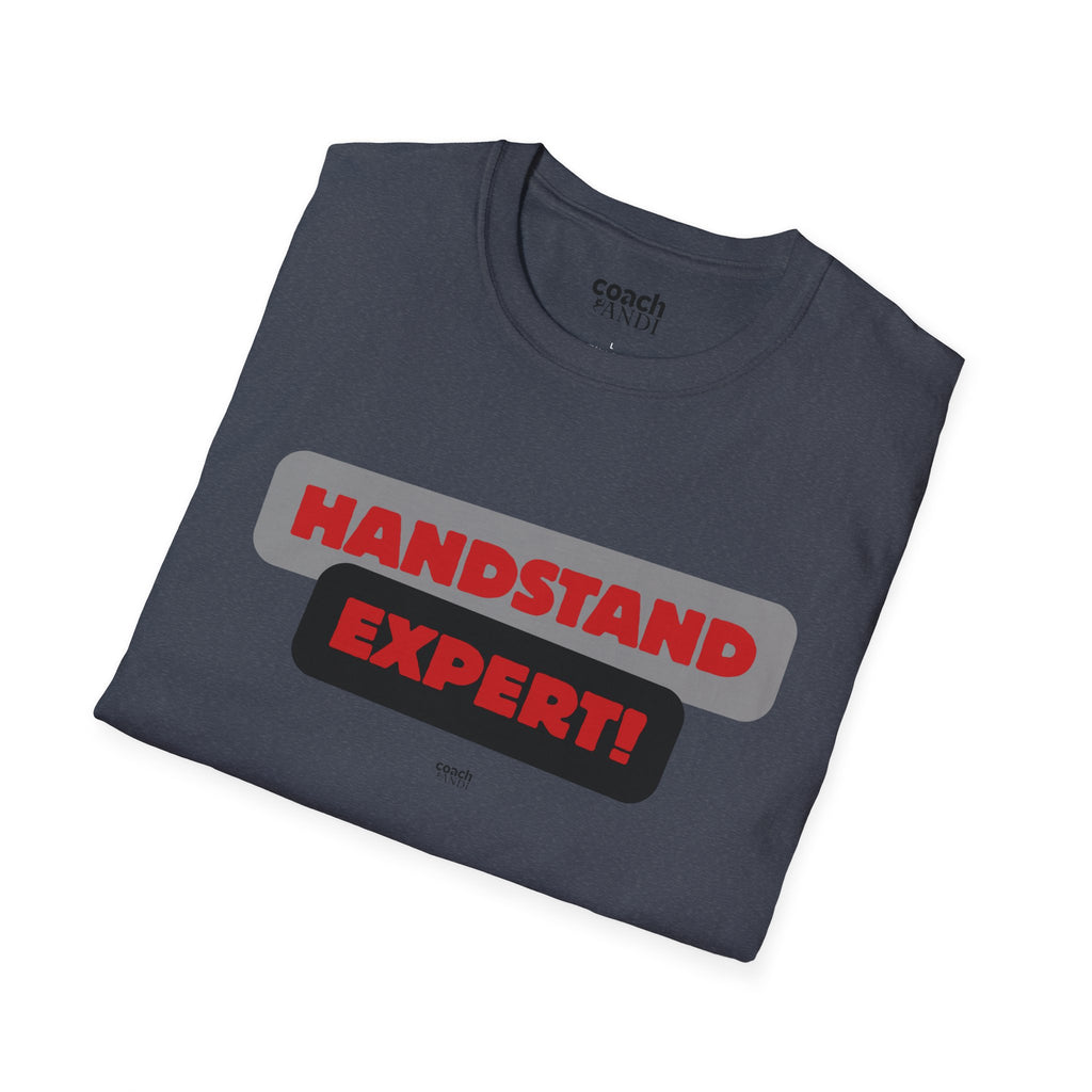 Handstand Expert Tshirt - Red/Black (Adult)
