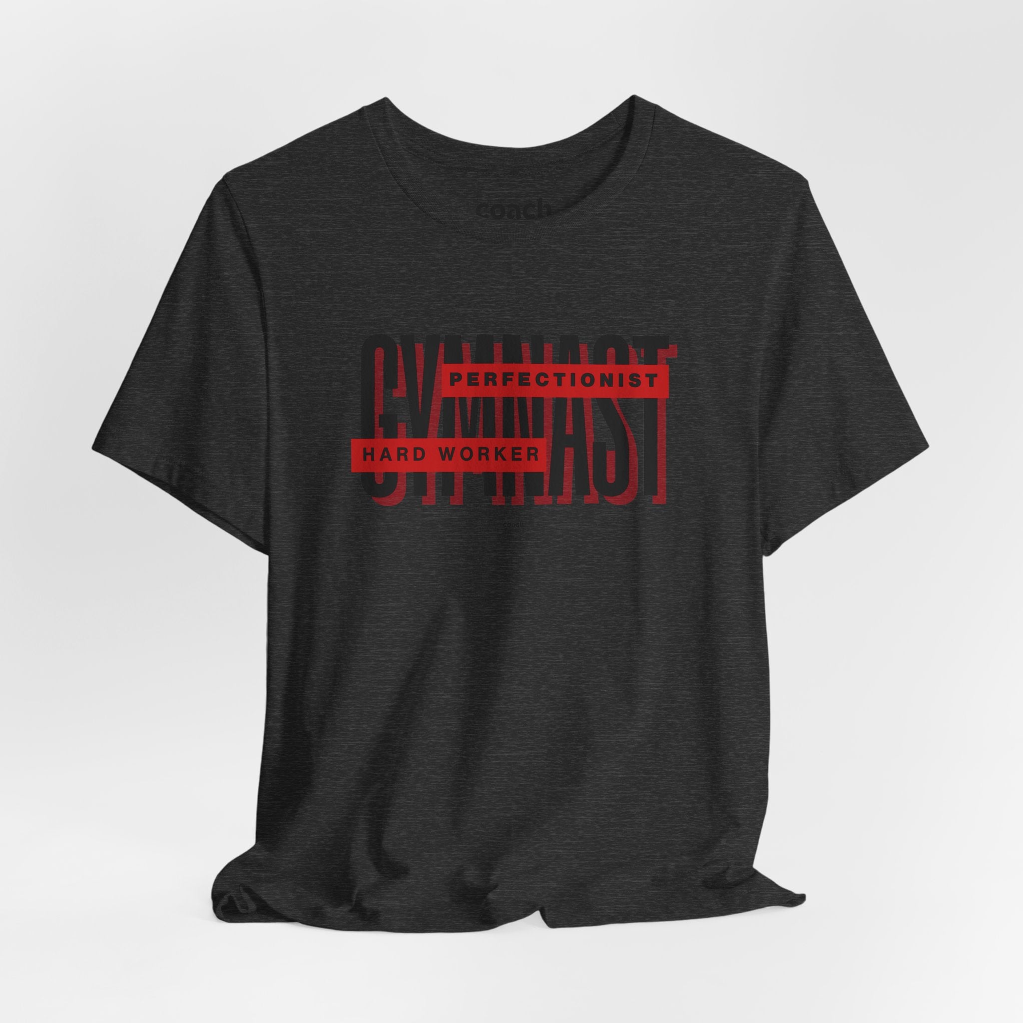 Gymnast Hard Worker Tshirt - Red (Adult)