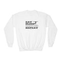 Eat, Sleep, Handstand, Repeat (Youth Crewneck Sweatshirt)