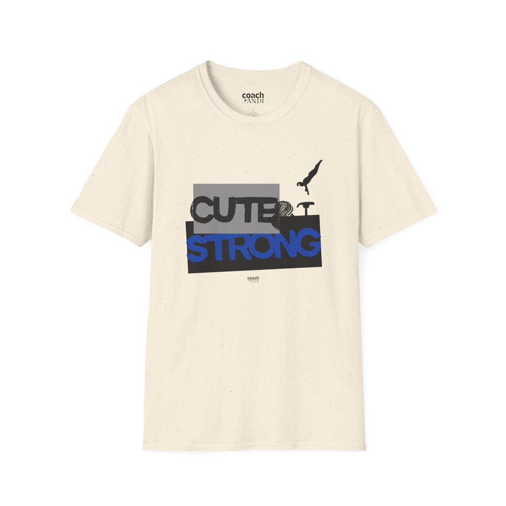 Cute & Strong Tshirt - Purple/Black (Adult)