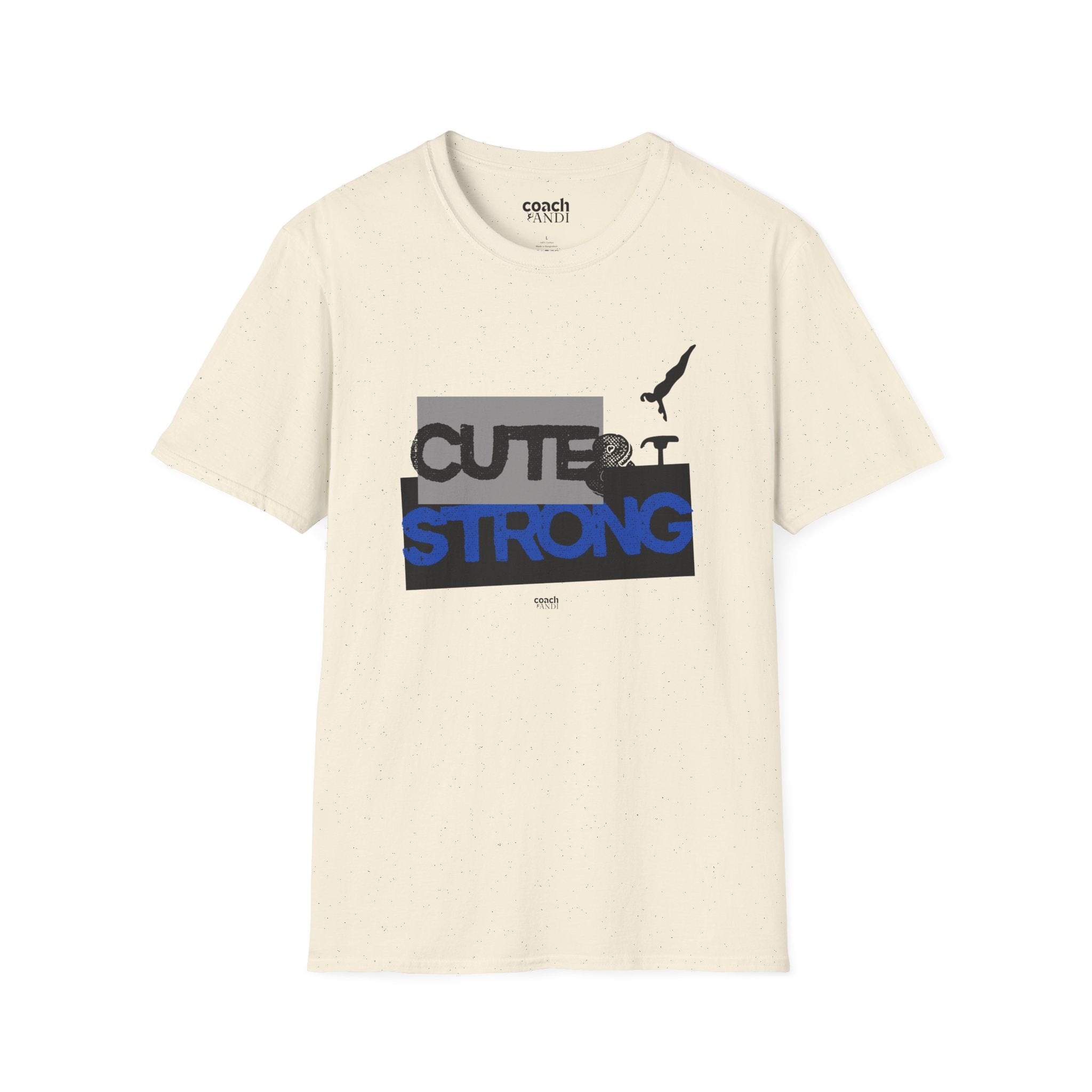 Cute & Strong Tshirt - Purple/Black (Adult)