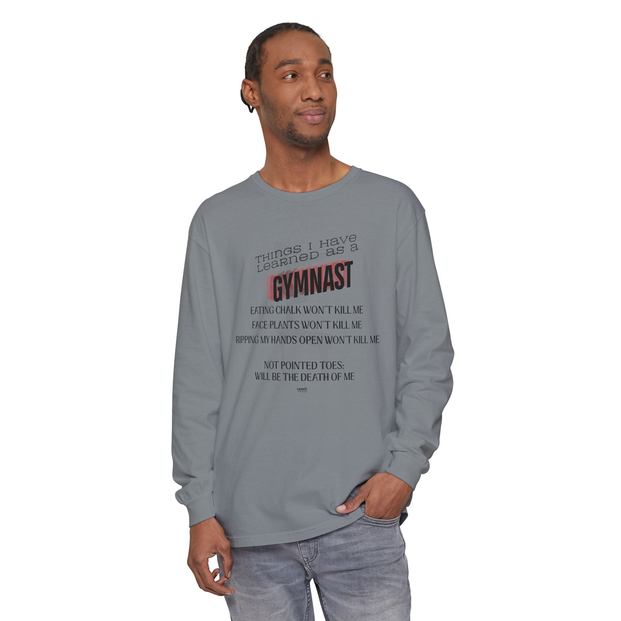 Things I Learned as a Gymnast Long Sleeve Shirt - Red (Adult)
