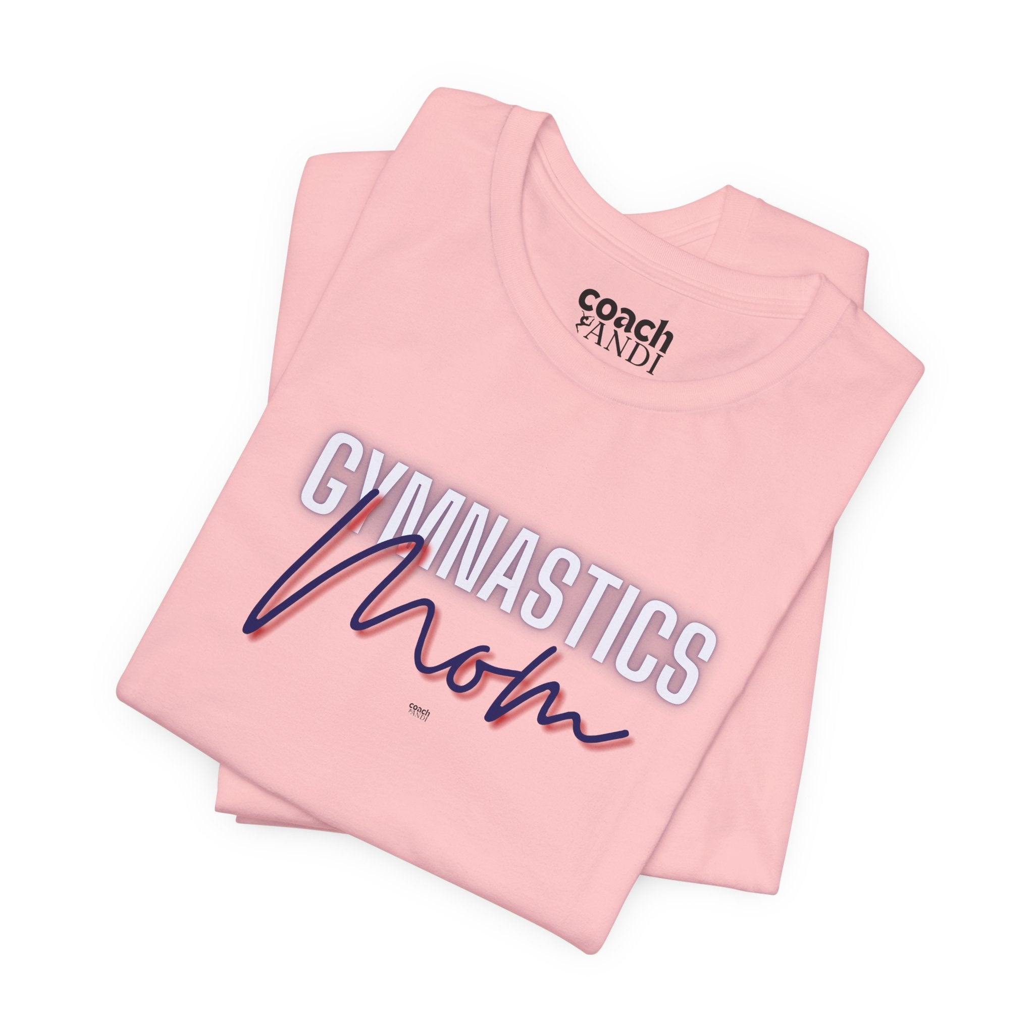 Glow Gym Mom Tshirt - Blue/Red (Adult)