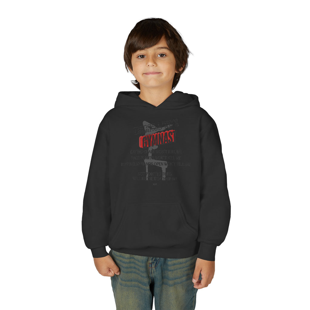 Things I learned as a Gymnast Hoodie - Red (Youth)