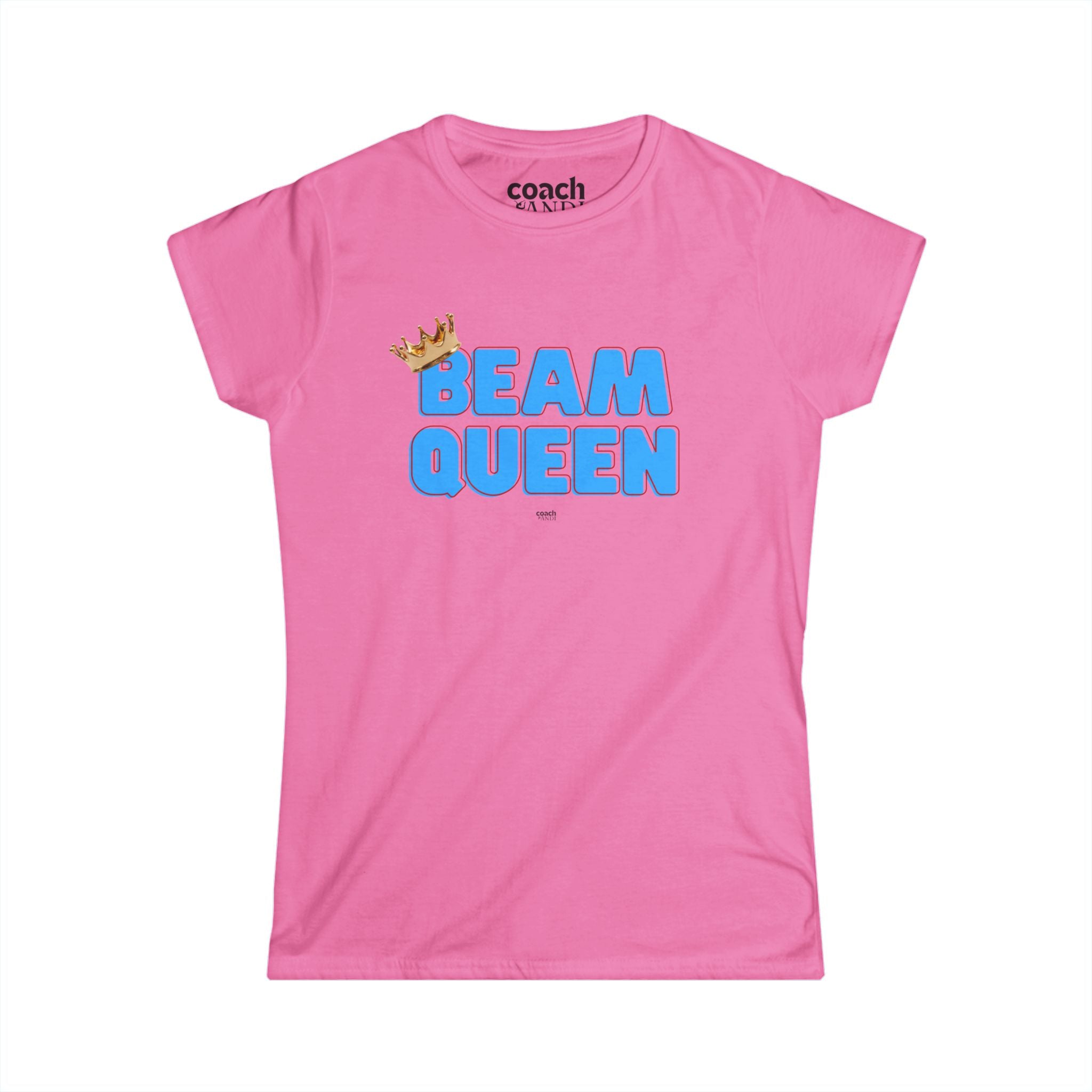 Beam Queen T-Shirt - Lt Blue/Red