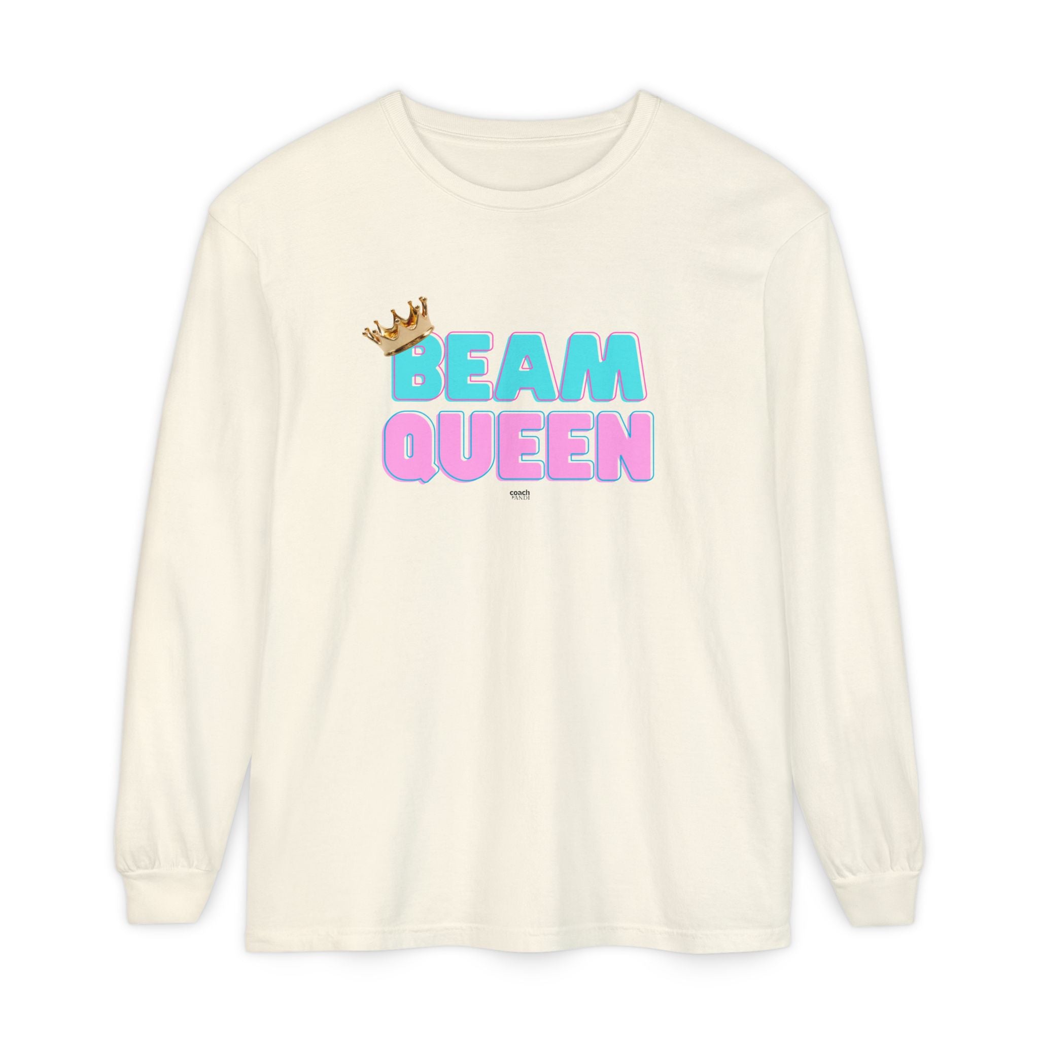 Beam Queen - Aqua/Pink (Adult Longsleeve Shirt)