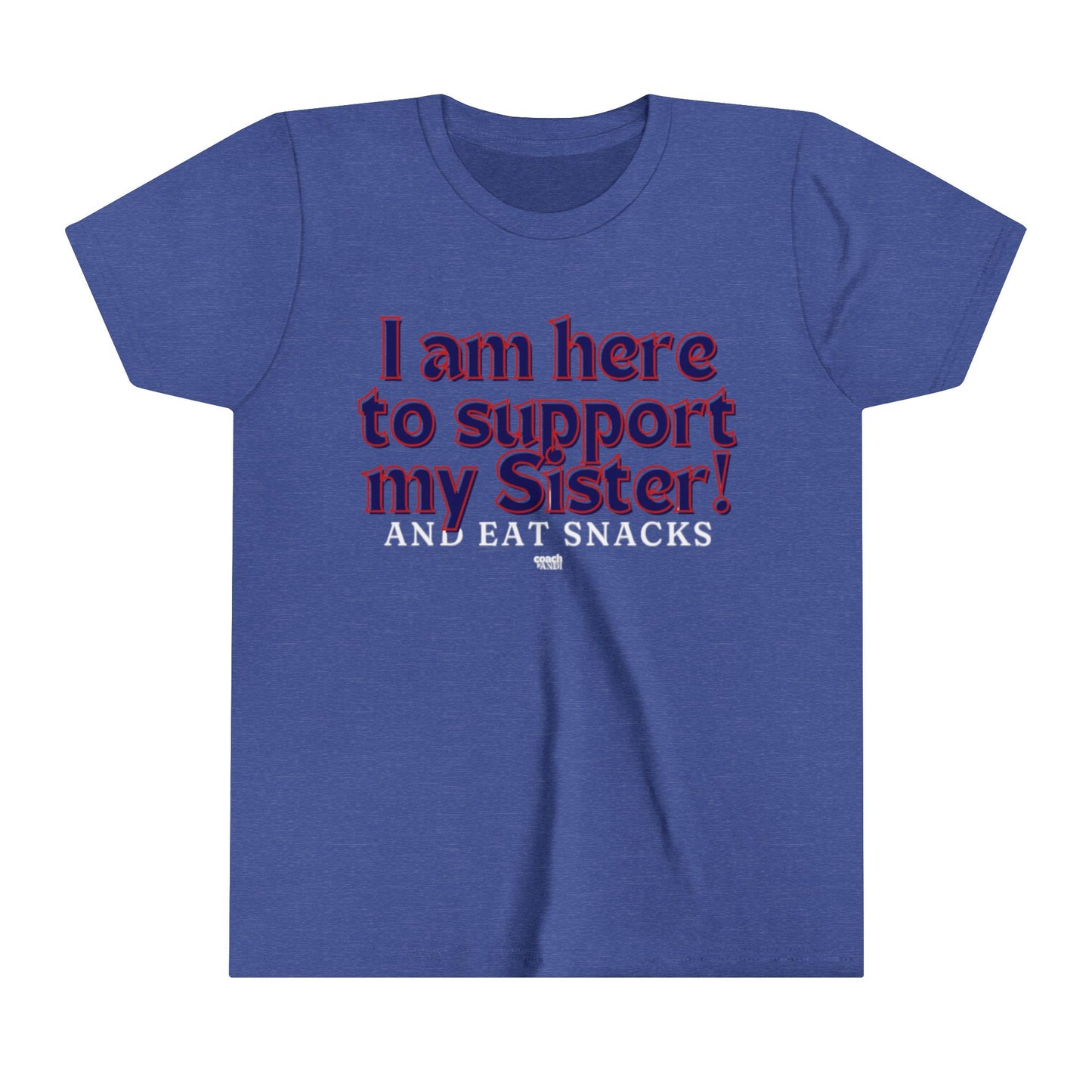 Sister Snack Support-Navy (Youth Short Sleeve Tee)