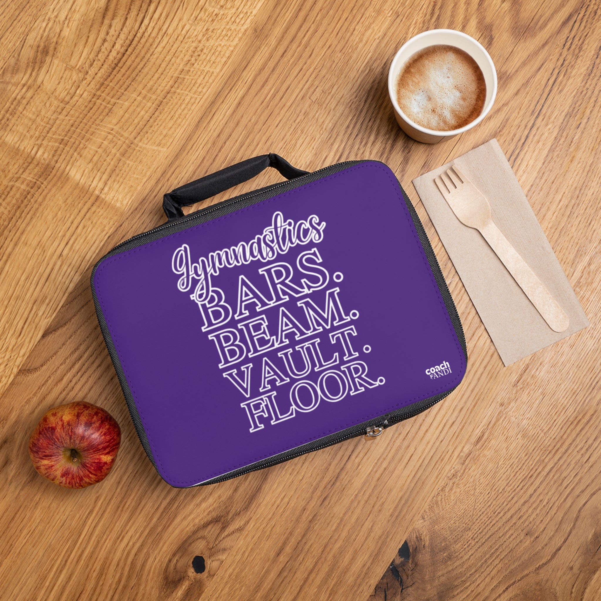 Gymnastics 4 Events- Purple (Lunch Bag)