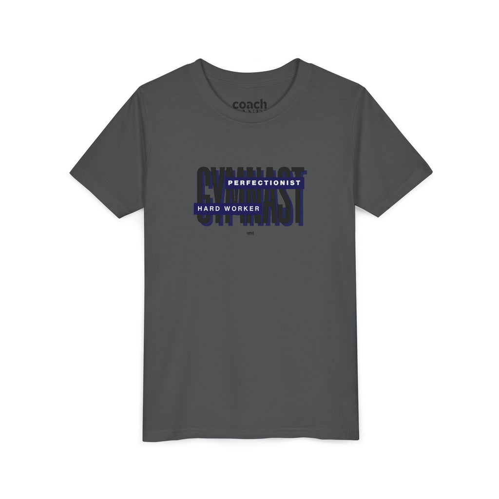 Gymnast Hard Worker Tshirt - Navy (Youth)