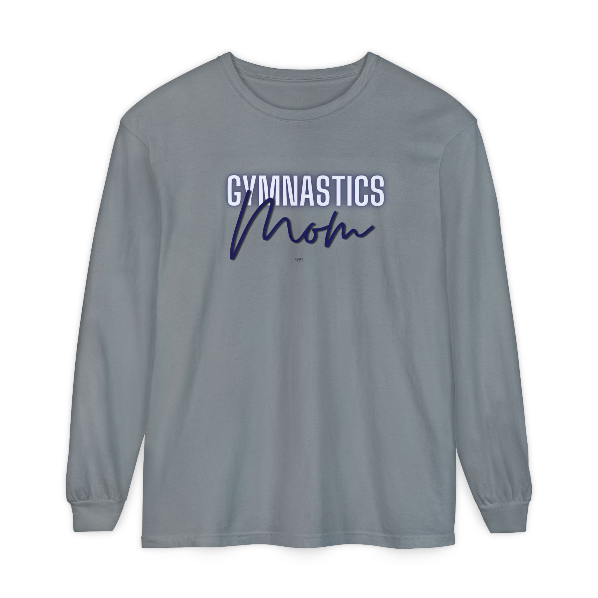 Glow Gym Mom Long Sleeve Shirt - Blue (Adult)