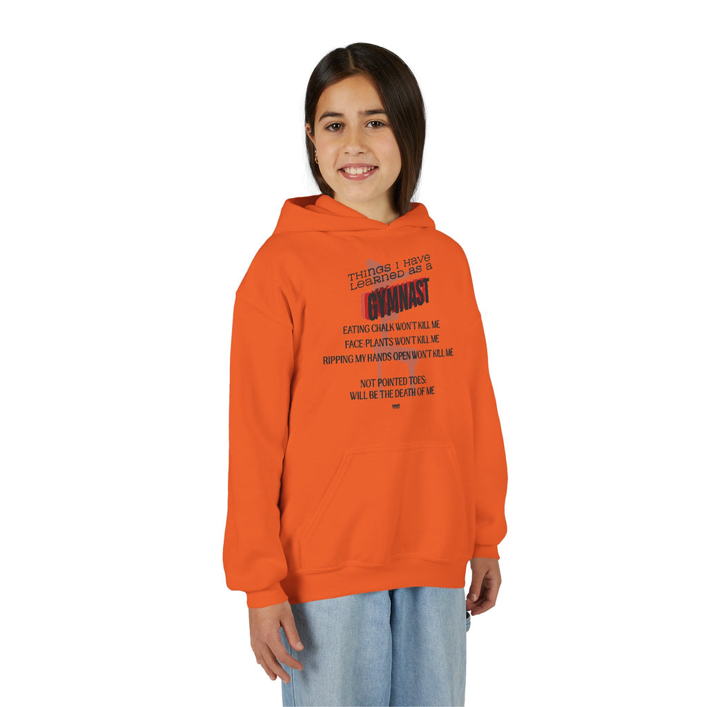Things I learned as a Gymnast Hoodie - Red (Youth)