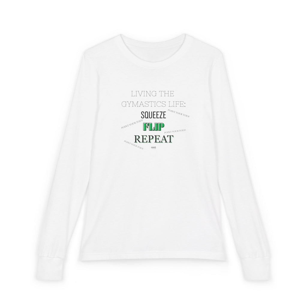 Squeeze Flip REPEAT Long Sleeve Shirt -Green (Youth)