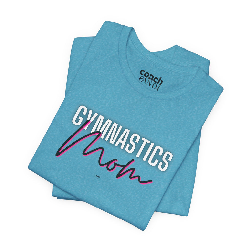 Glow Gym Mom Tshirt - Black/Pink (Adult)