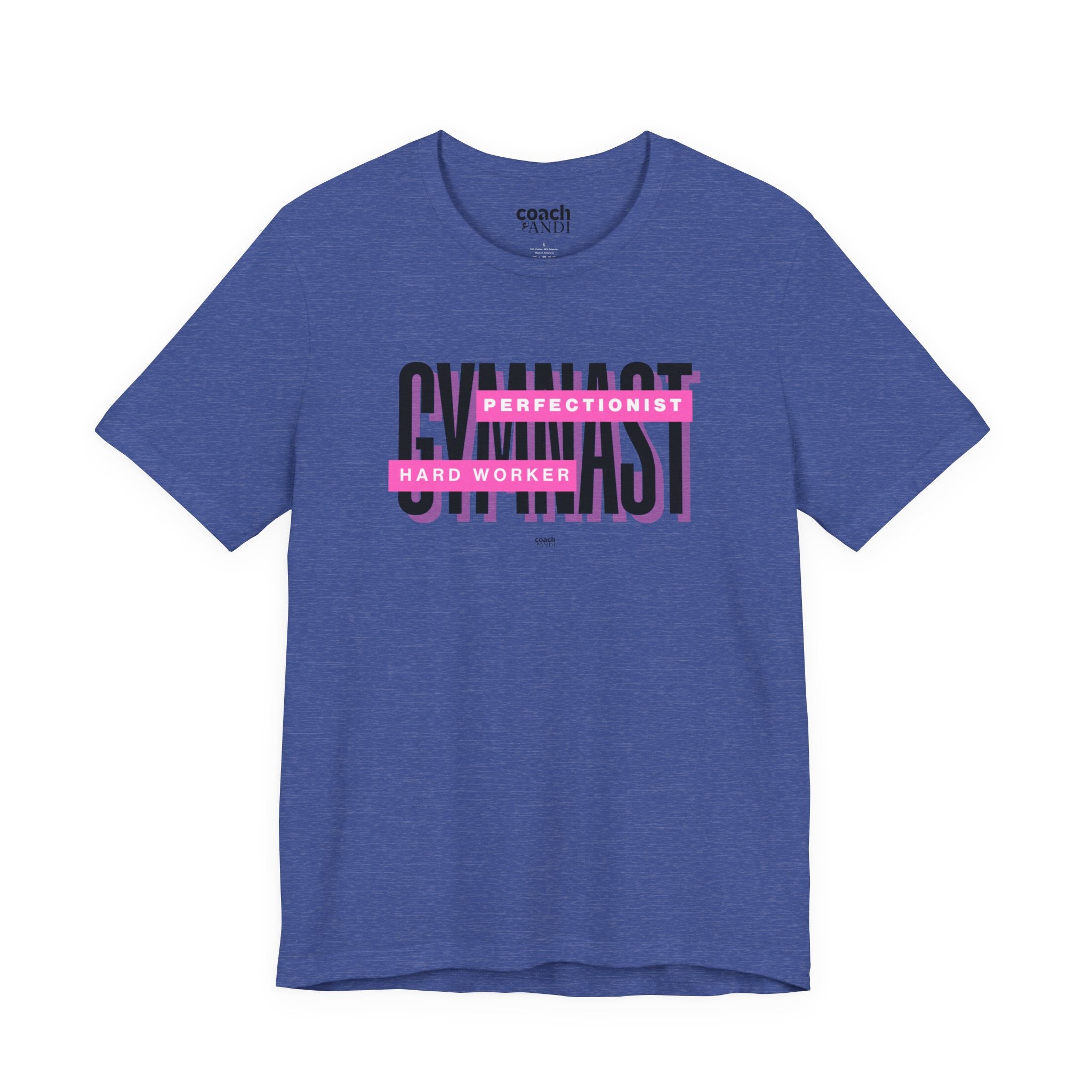 Gymnast Hard Worker Tshirt - Pink (Adult)