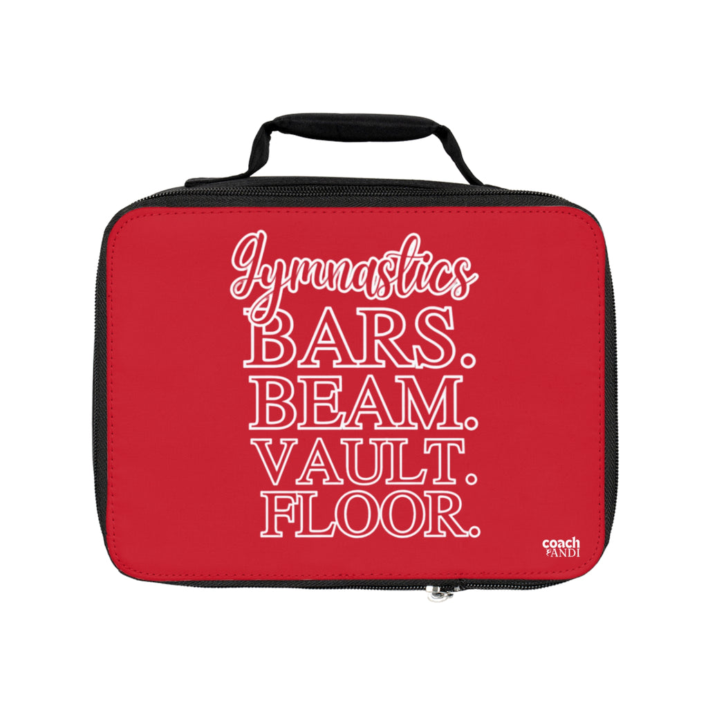 Gymnastics 4 Events- Red (Lunch Bag)