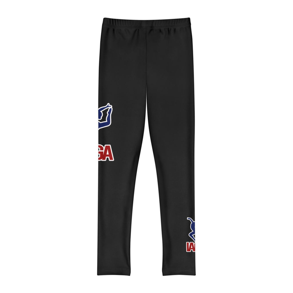 IAGA TEAM Dual Logo (Youth Full-Length Leggings (AOP)