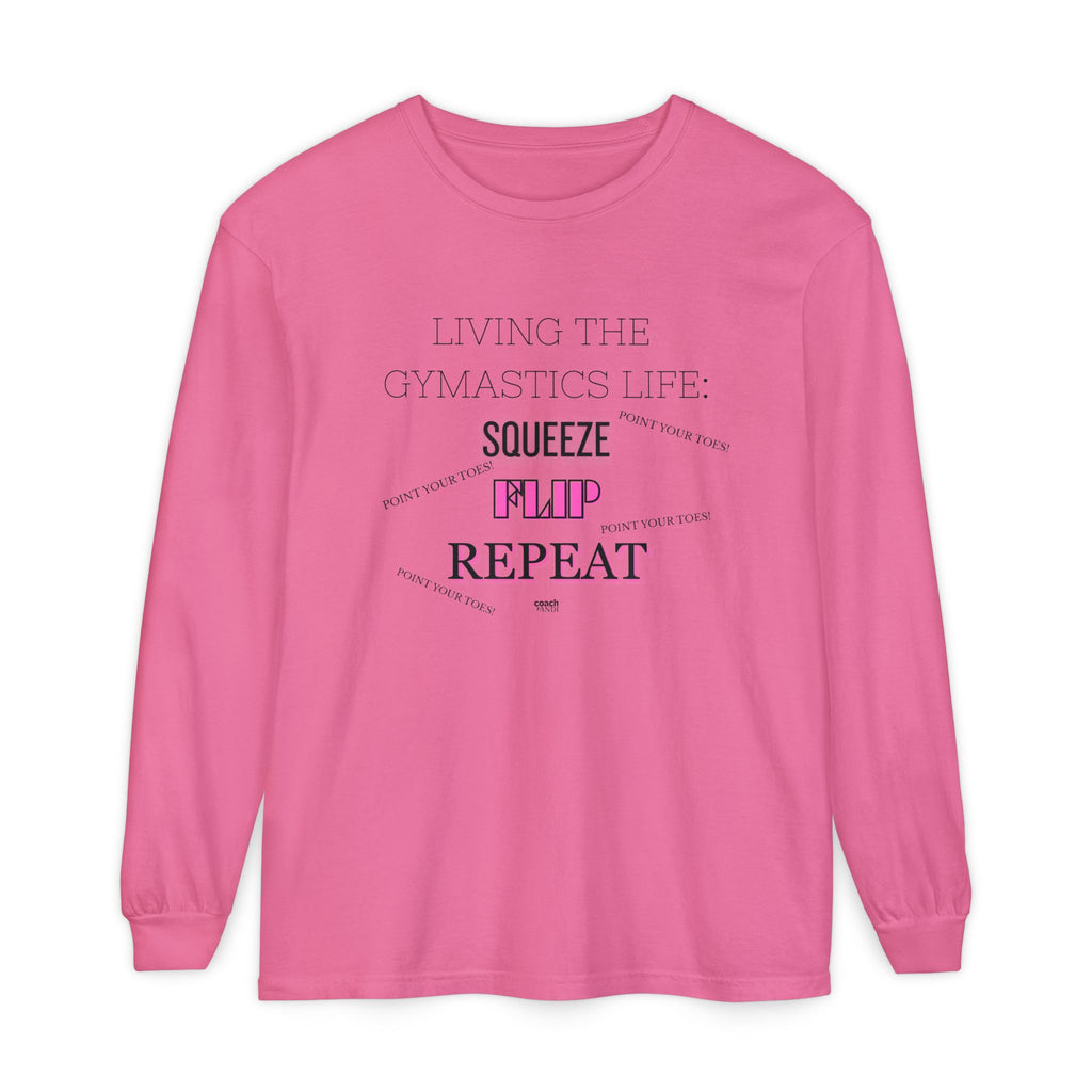 Squeeze Flip Repeat -Pink (Adult Longsleeve Shirt)