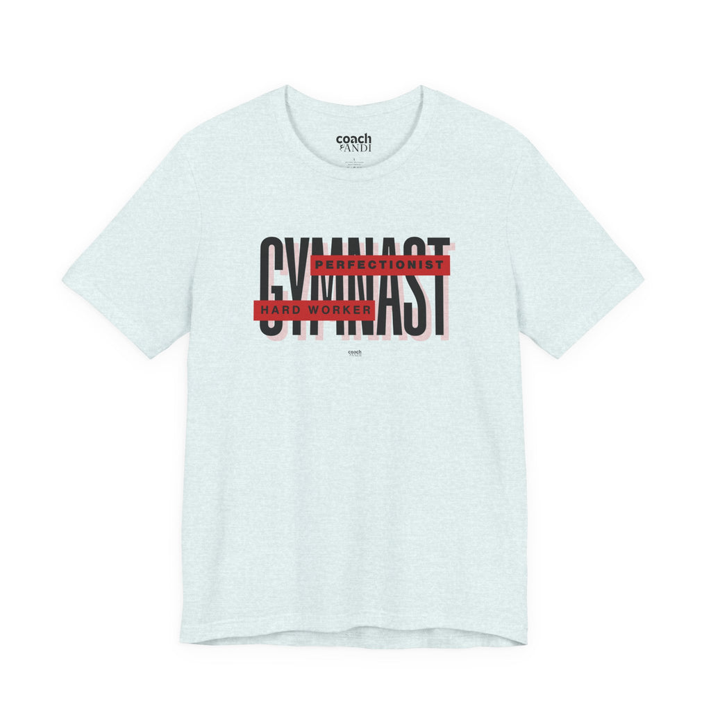 Gymnast Hard Worker Tshirt - Red (Adult)