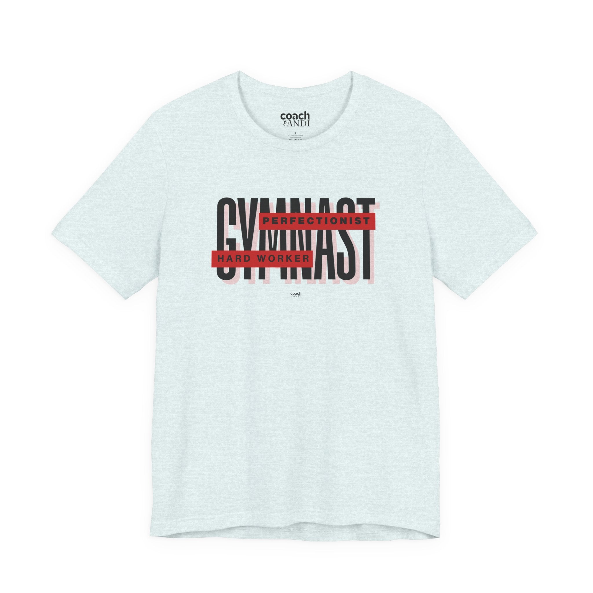 Gymnast Hard Worker Tshirt - Red (Adult)