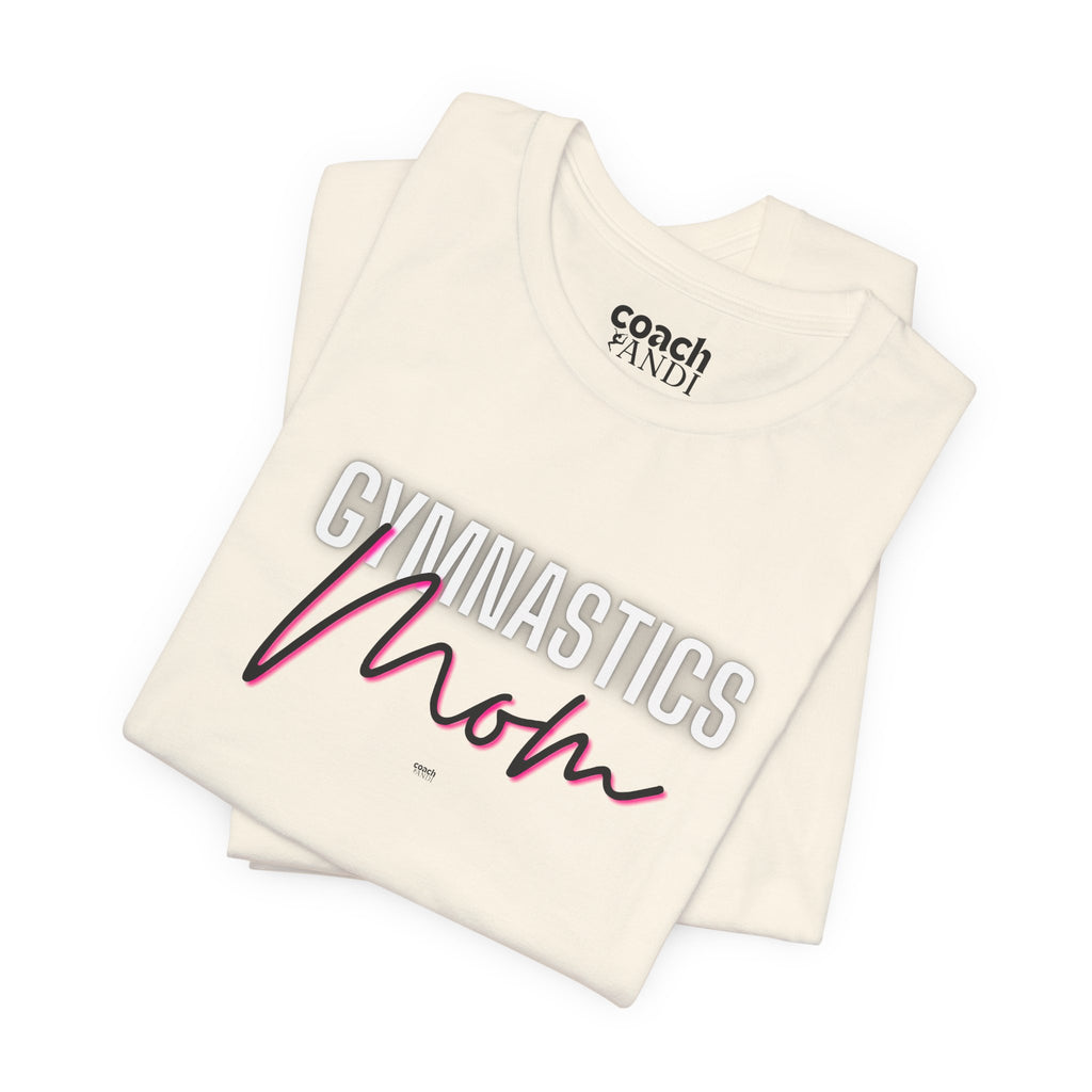 Glow Gym Mom Tshirt - Black/Pink (Adult)
