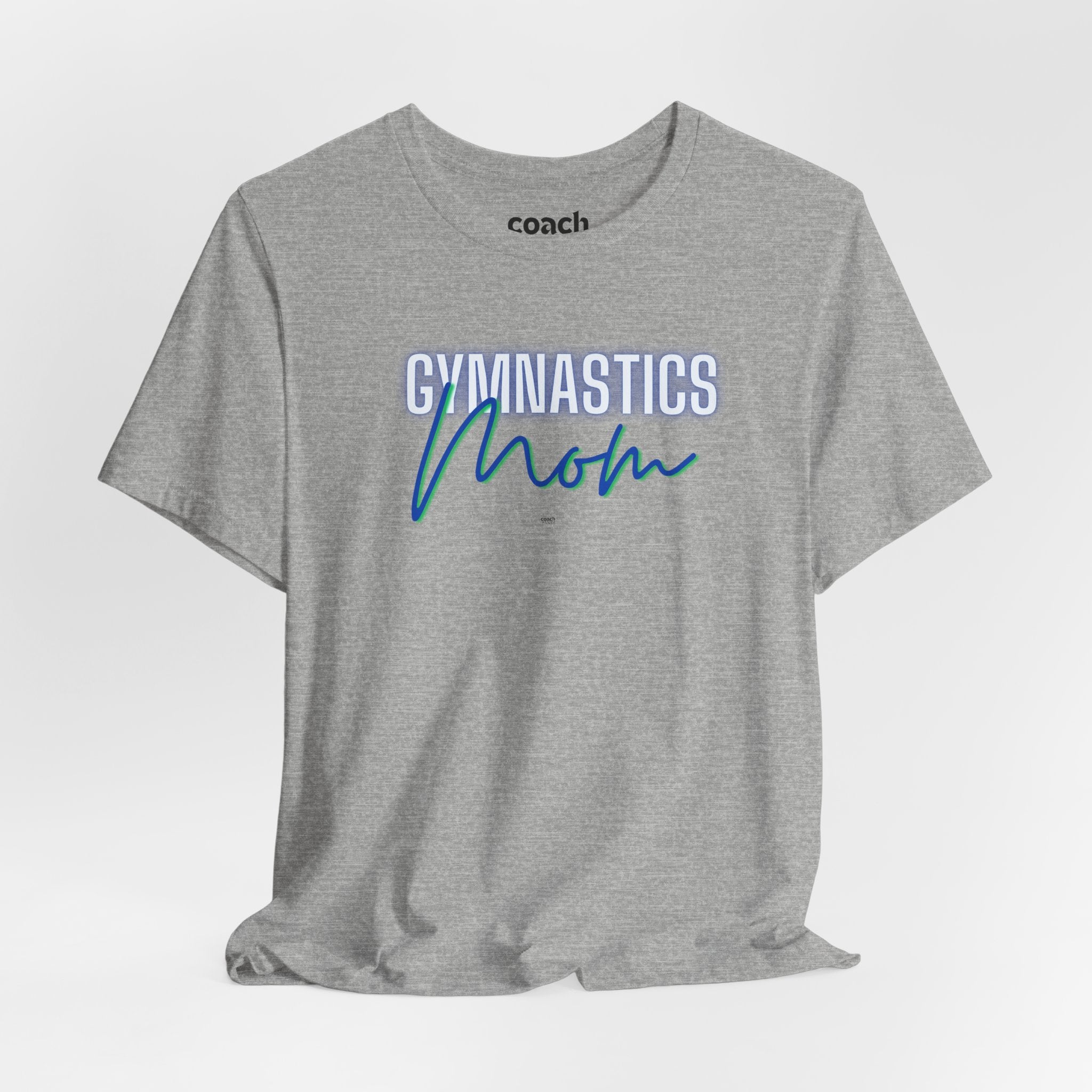 Glow Gym Mom Tshirt - Blue/Green (Adult)