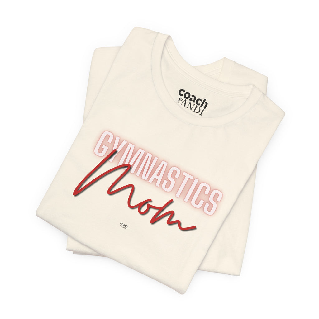 Glow Gym Mom Tshirt - Red (Adult)