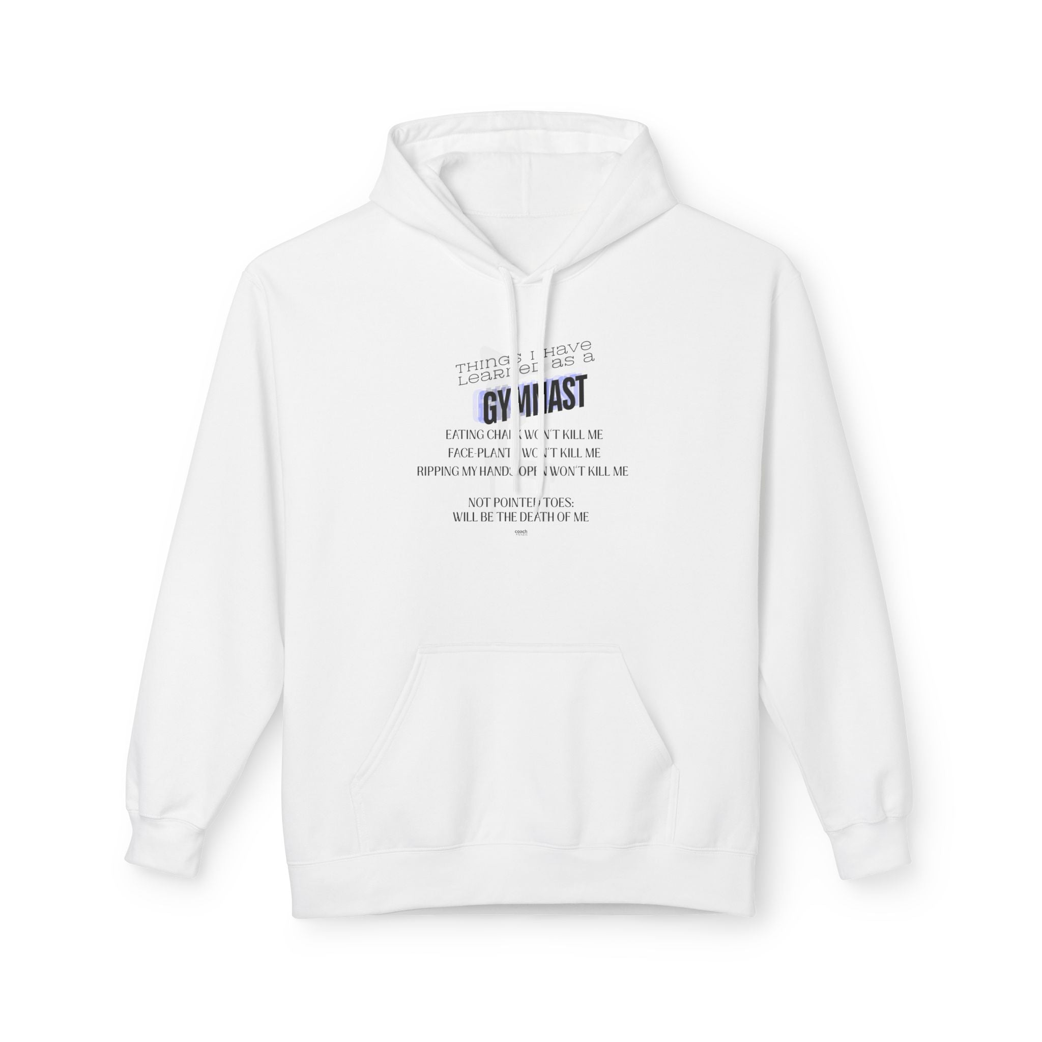 Things I Learned as a Gymnast Hoodie - Blue (Adult)