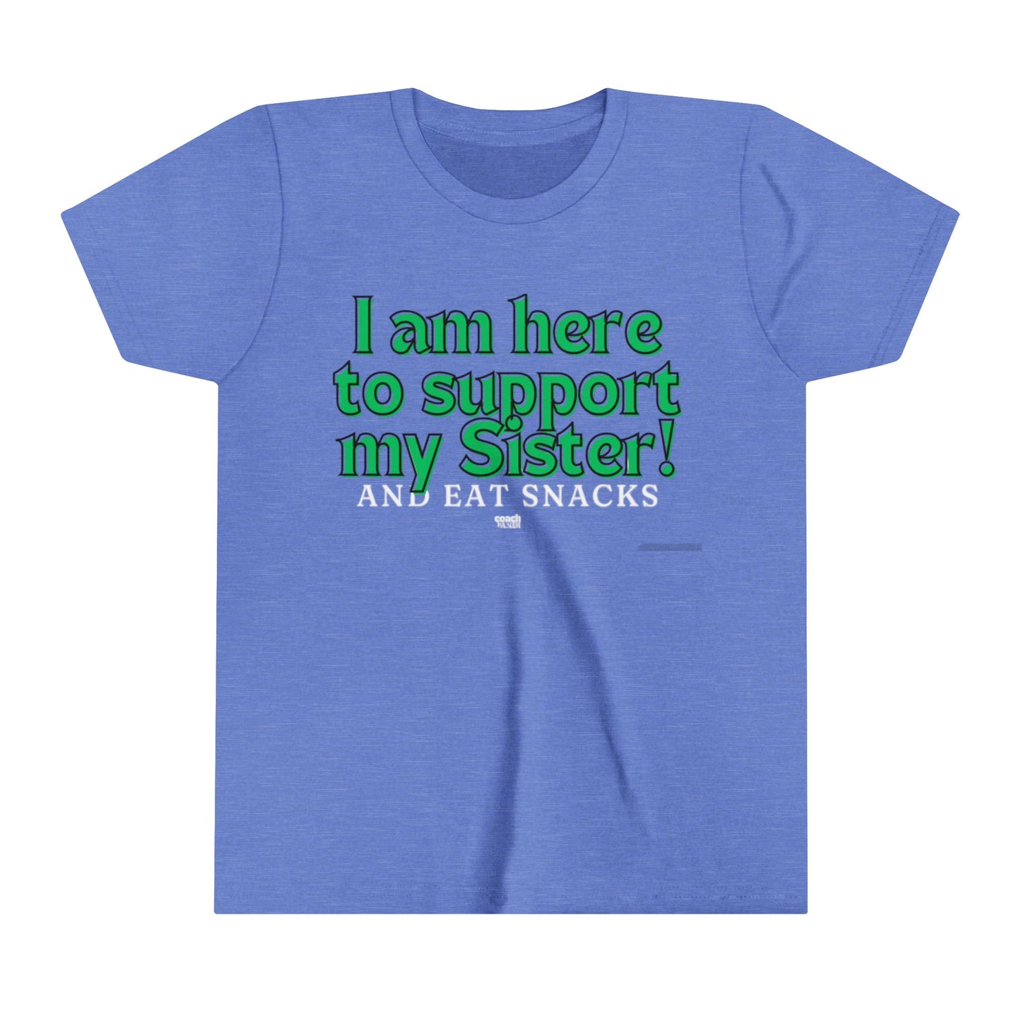 Sister Snack Support-Green (Youth Short Sleeve Tee)