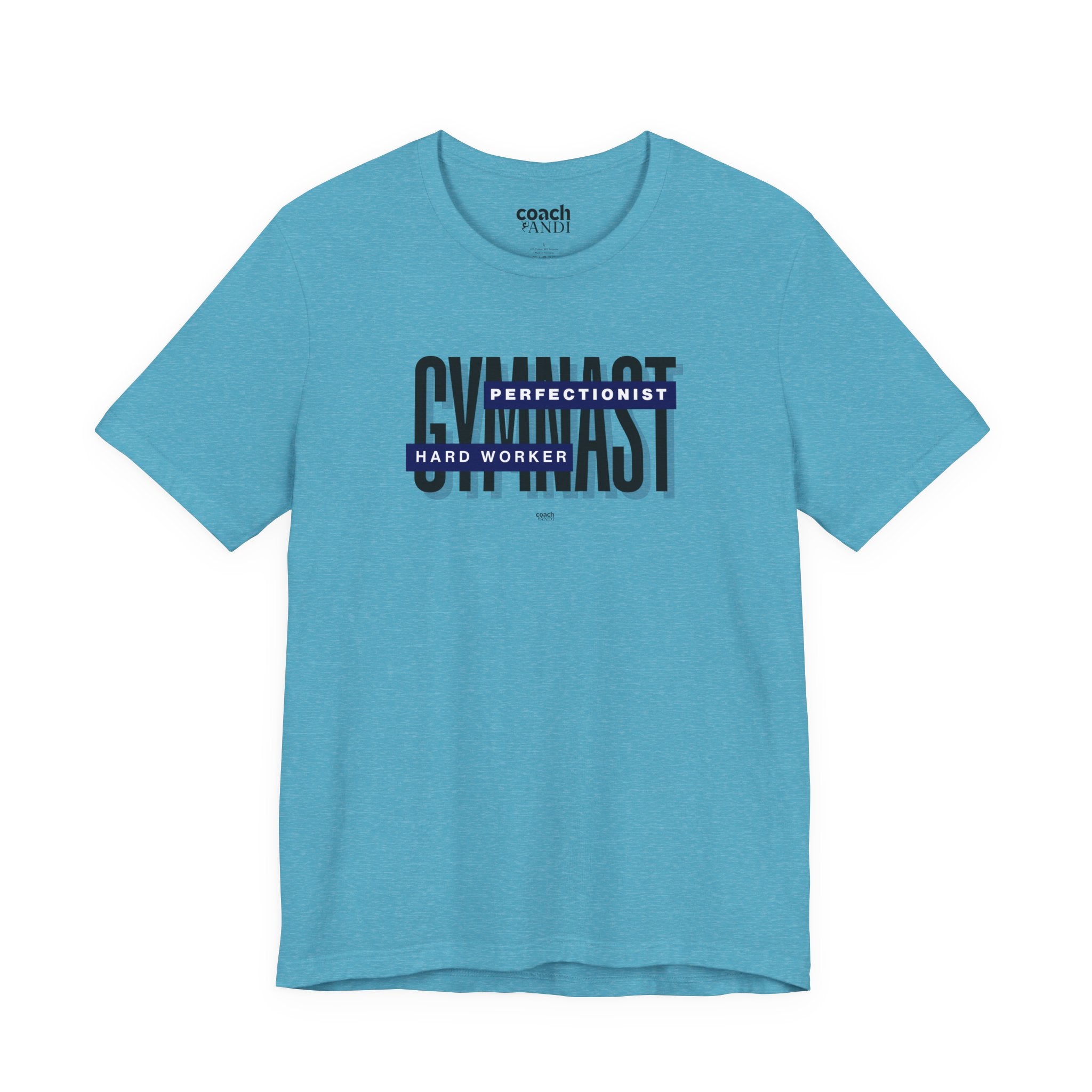 Gymnast Hard Worker Tshirt - Blue (Adult)