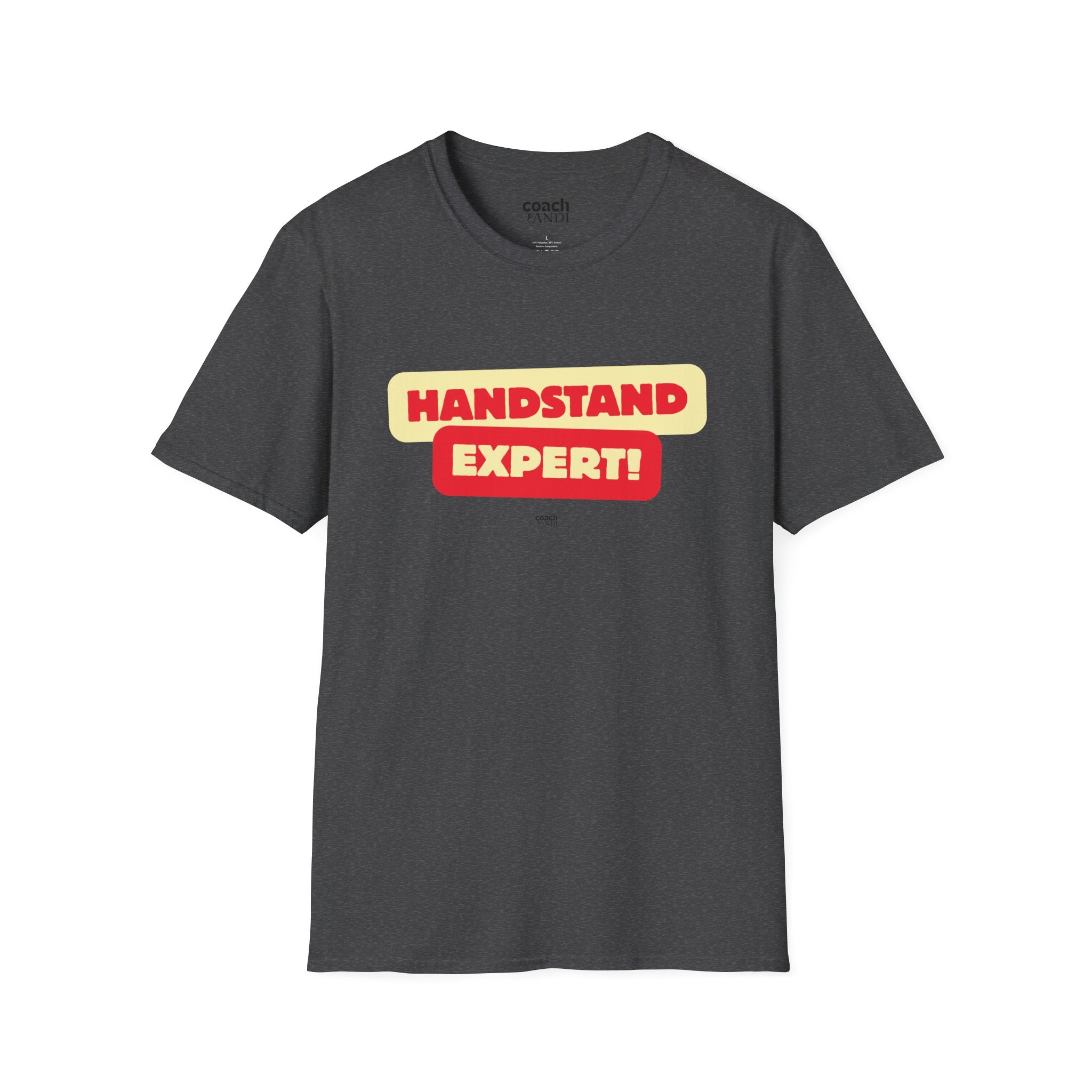 Handstand Expert Tshirt - Red/Yellow (Adult)