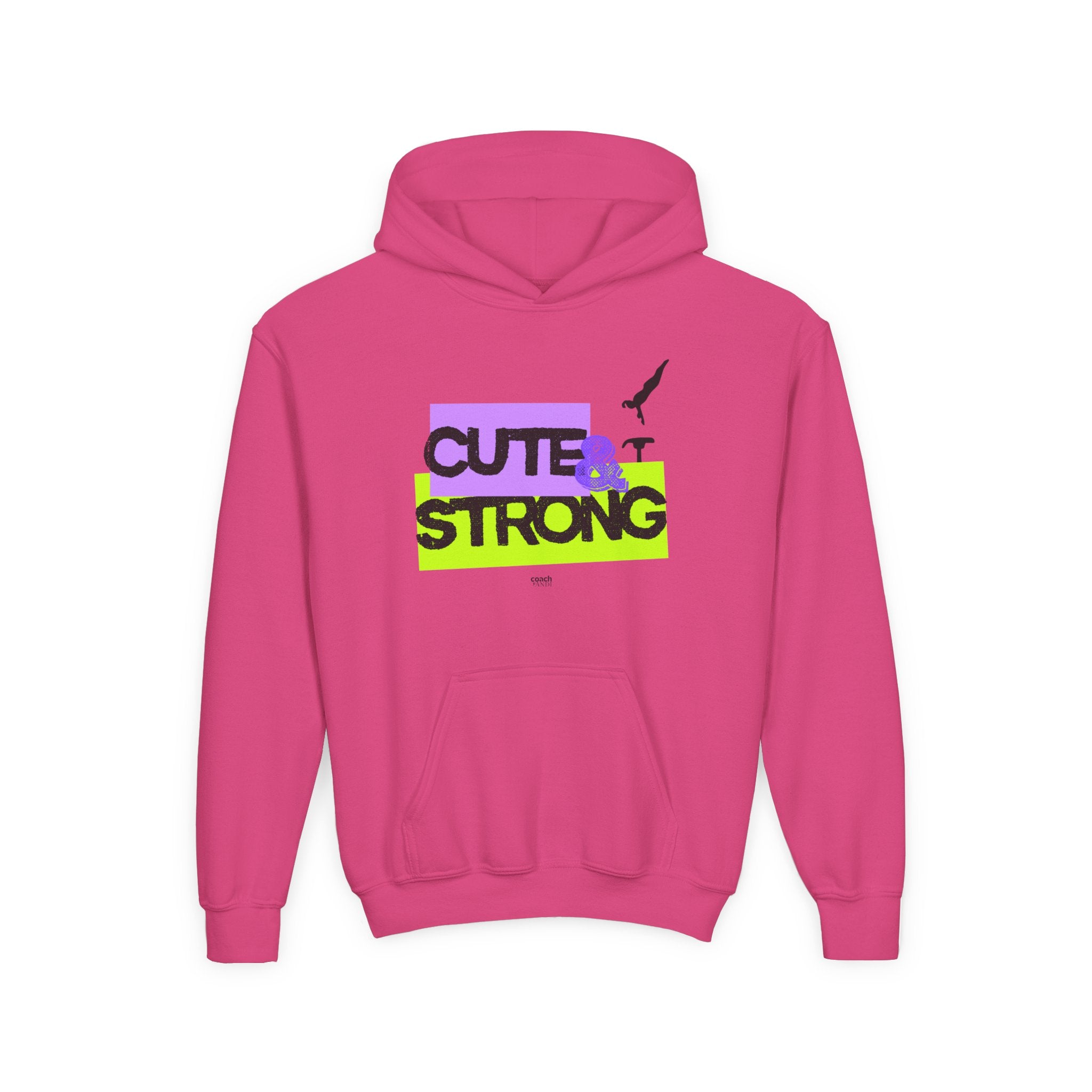 Cute & Strong Hoodie - Lavender/Lime (Youth)
