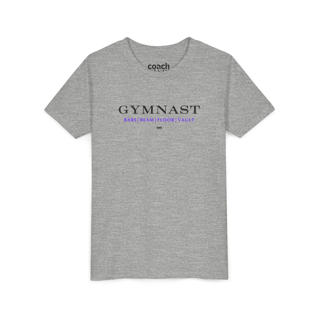 GYMNAST (Bars Beam Floor Vault) Tshirt - Purple (Youth)