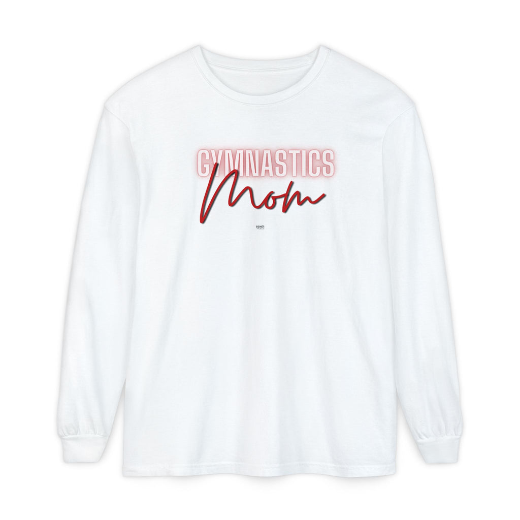 Glow Gym Mom Long Sleeve Shirt - Red (Adult)