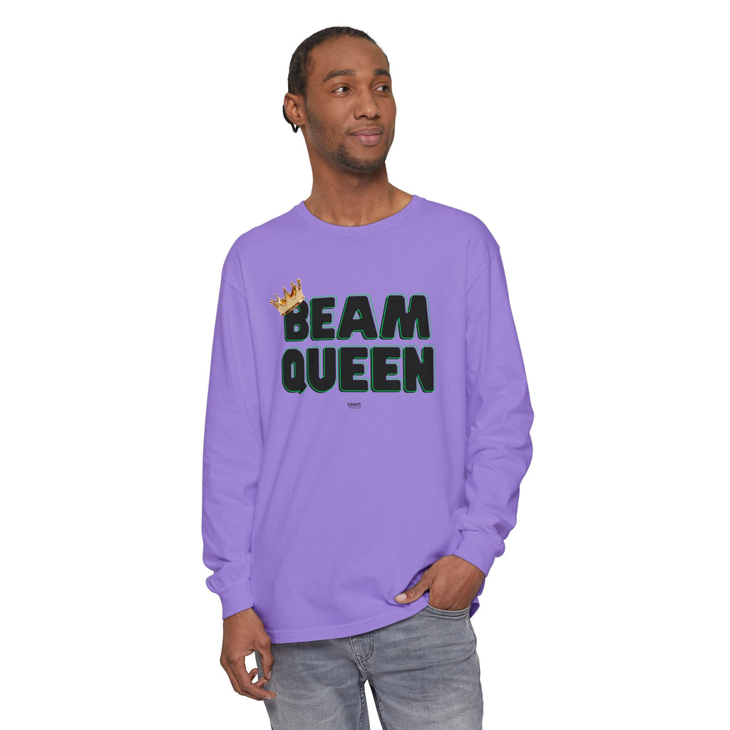 Beam Queen - Black/Green (Adult Long Sleeve Shirt)