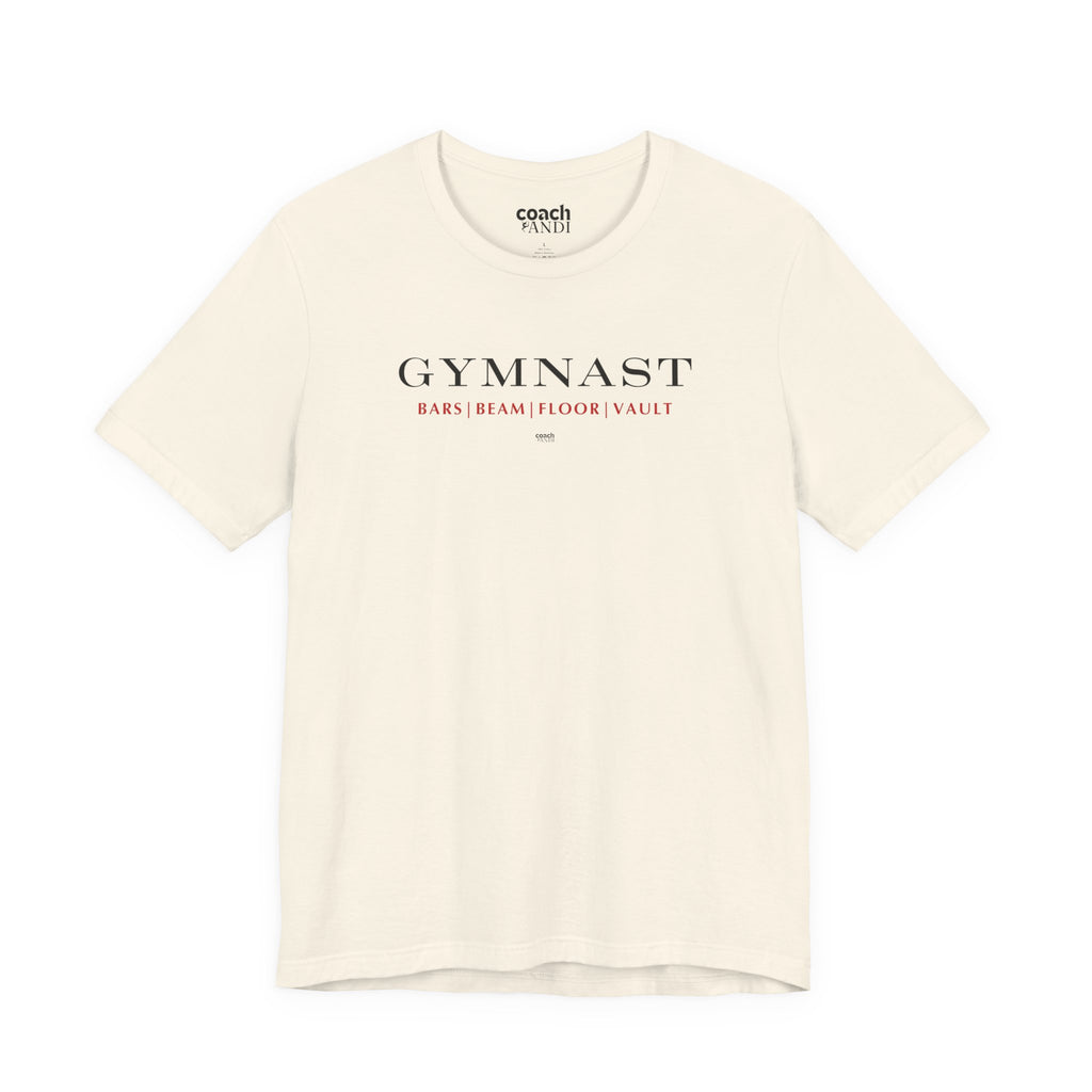 GYMNAST (Bars Beam Floor Vault) Tshirt - Red (Adult)