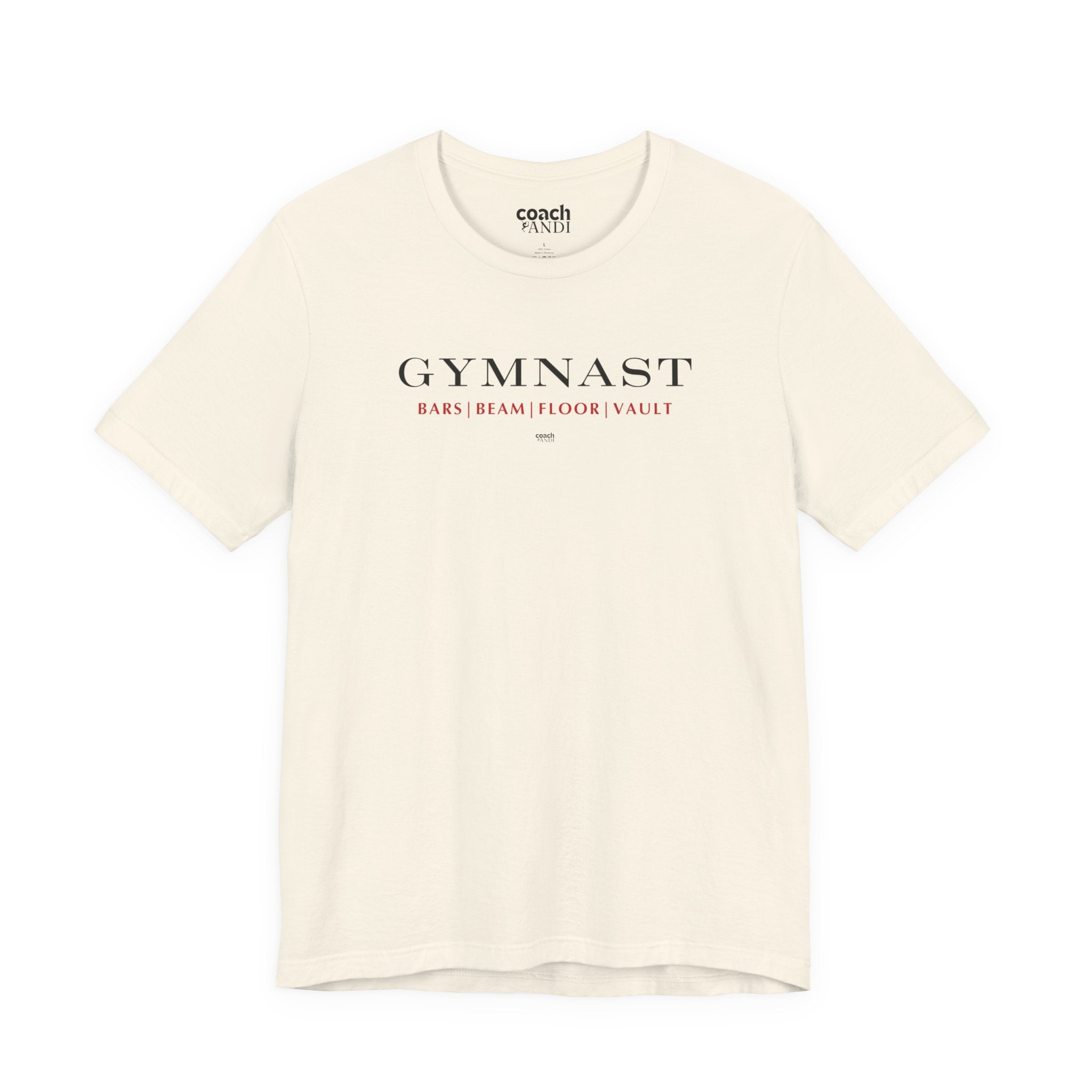 GYMNAST (Bars Beam Floor Vault) Tshirt - Red (Adult)