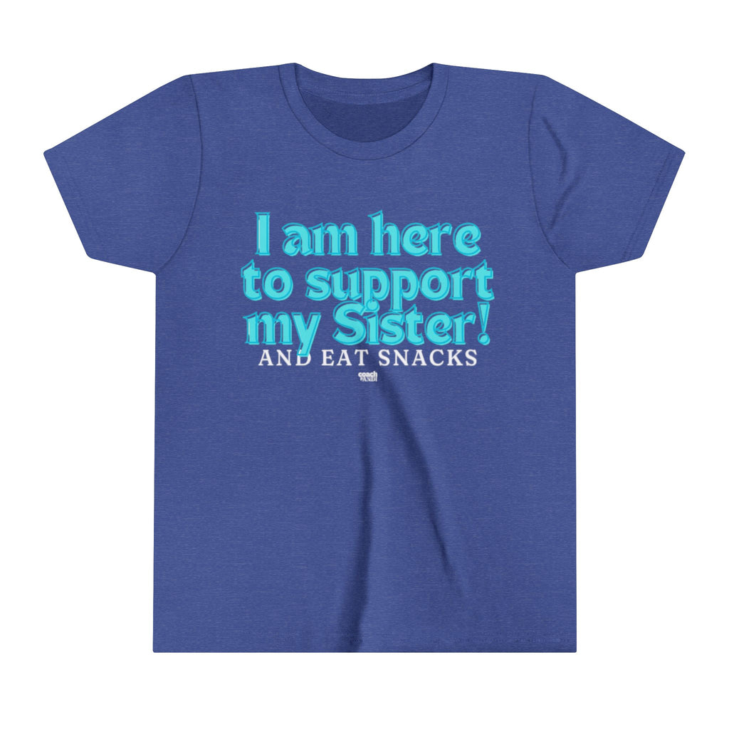 Sister Snack Support-Turquoise (Youth Short Sleeve Tee)