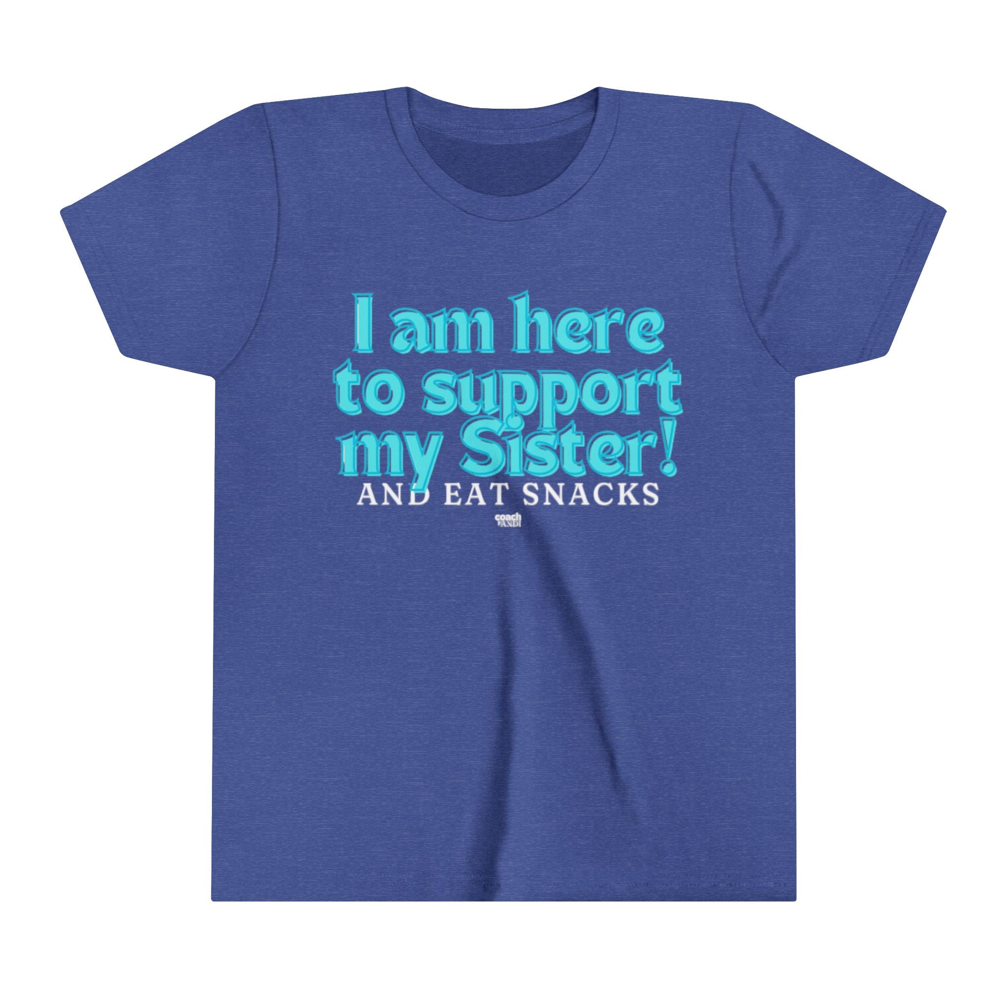 Sister Snack Support-Turquoise (Youth Short Sleeve Tee)