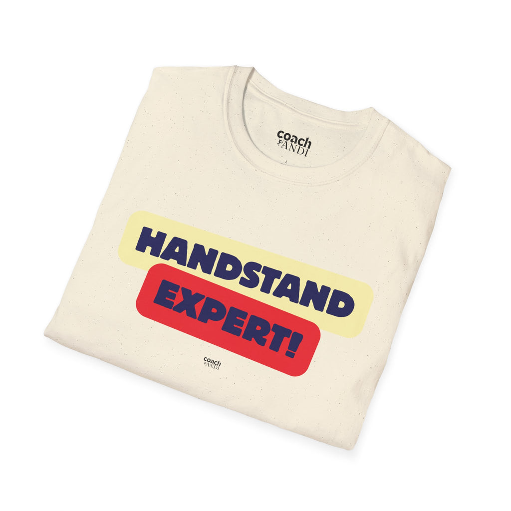 Handstand Expert Tshirt - Red/Navy (Adult)