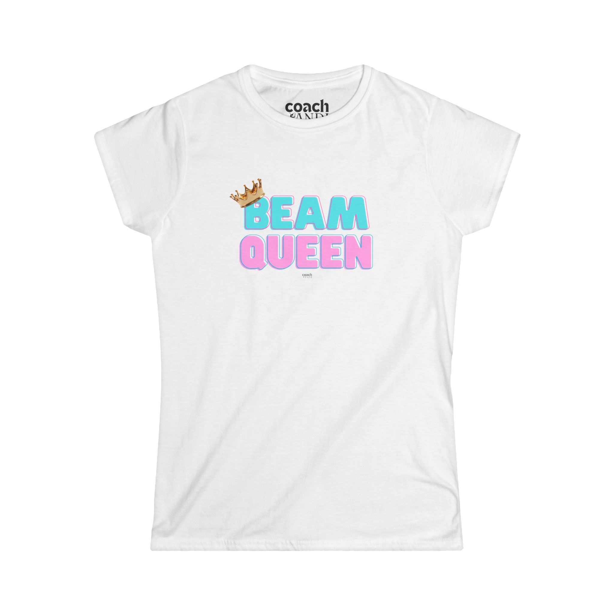 Beam Queen T-Shirt - Aqua/Pink