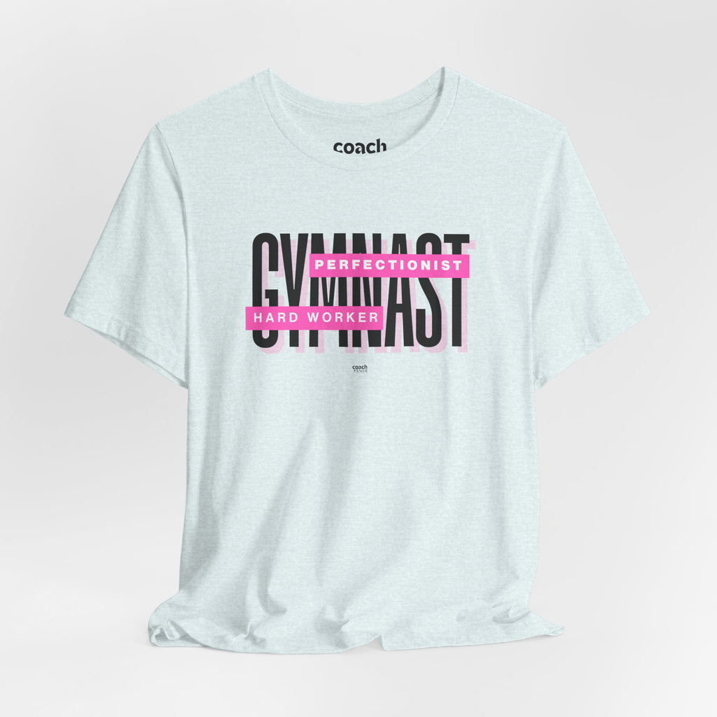 Gymnast Hard Worker Tshirt - Pink (Adult)