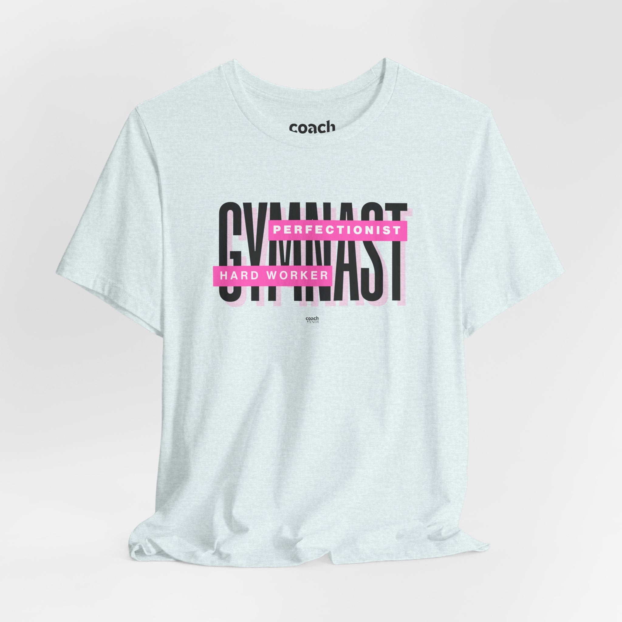 Gymnast Hard Worker Tshirt - Pink (Adult)