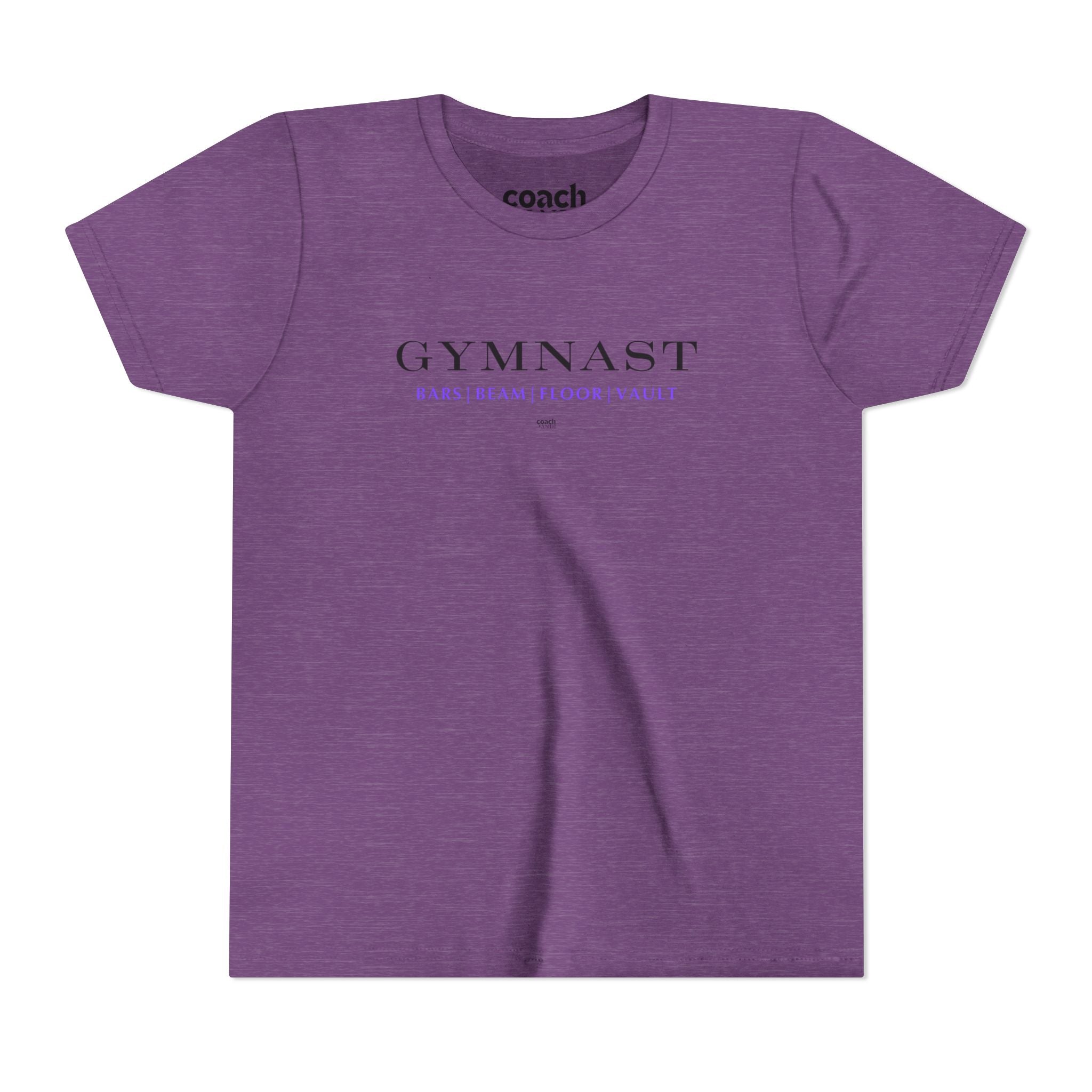 GYMNAST (Bars Beam Floor Vault) Tshirt - Purple (Youth)