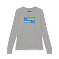 Gymnast Hard Worker Long Sleeve Shirt - Lime/Blue (Youth)