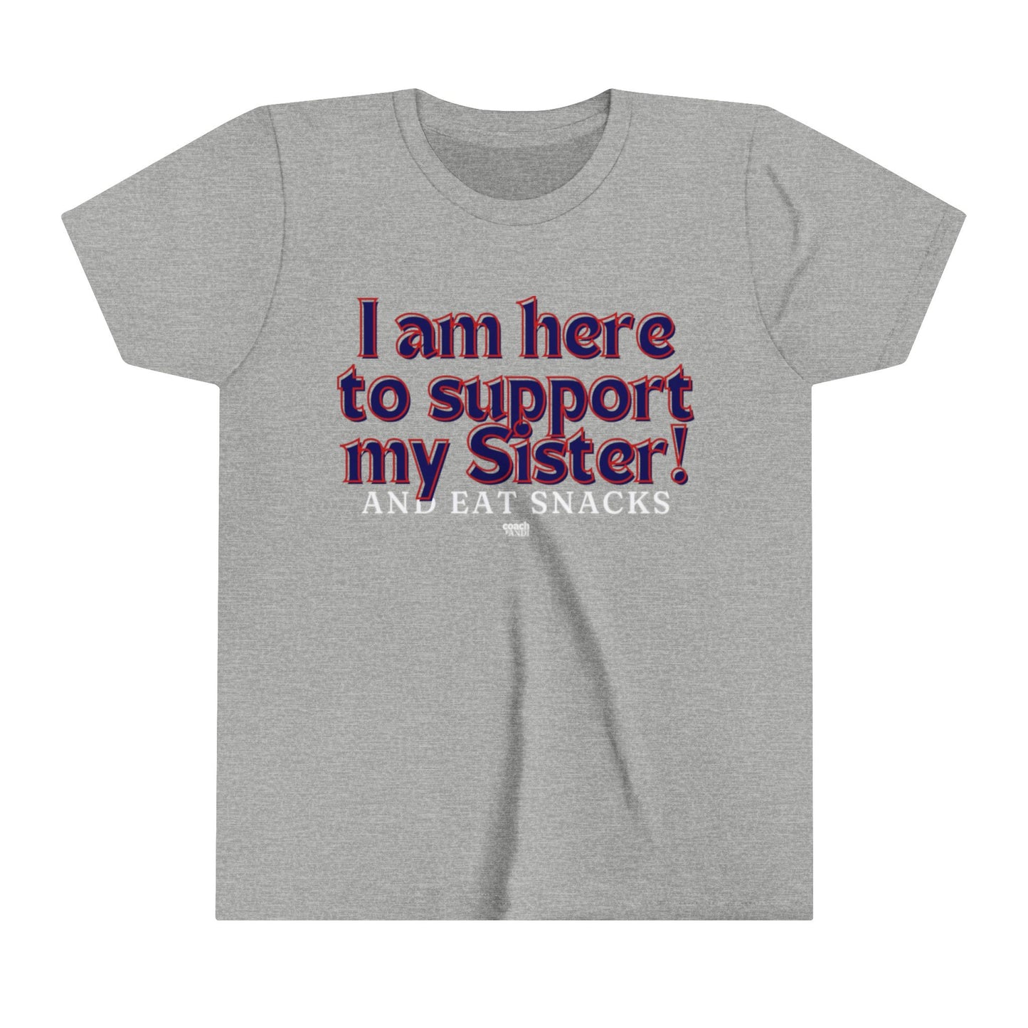 Sister Snack Support-Navy (Youth Short Sleeve Tee)