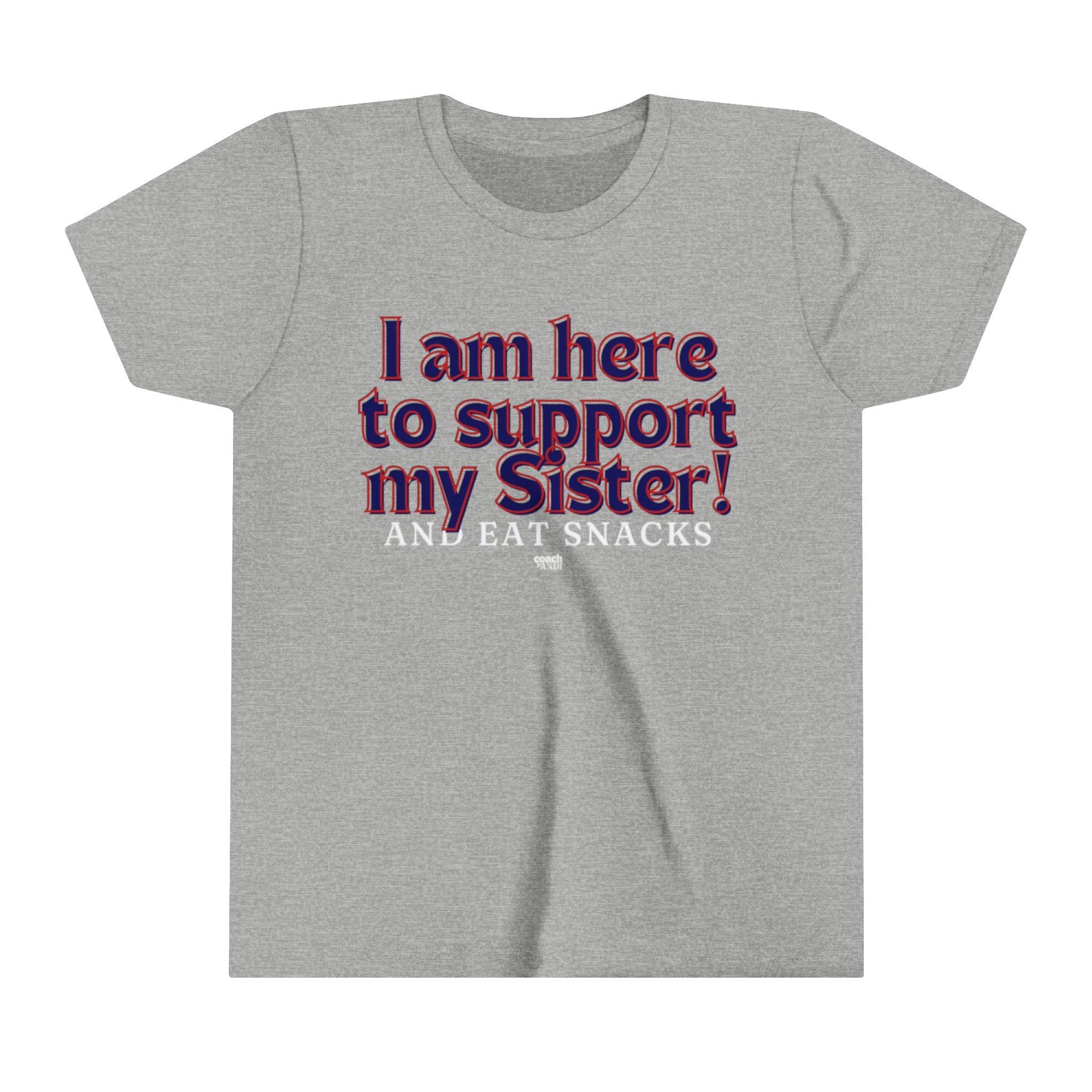 Sister Snack Support-Navy (Youth Short Sleeve Tee)