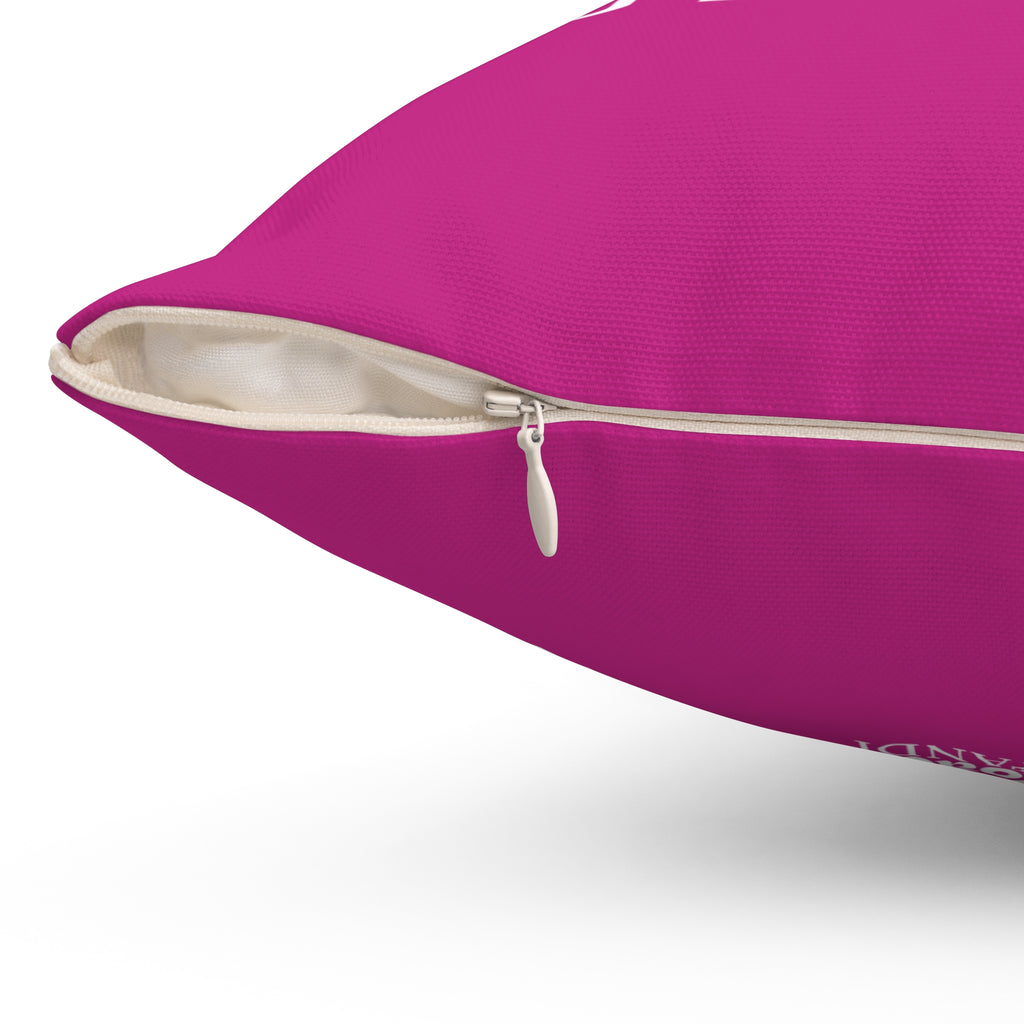 Always Be A Gymnast-Dk Pink (Spun Polyester Square Pillow)